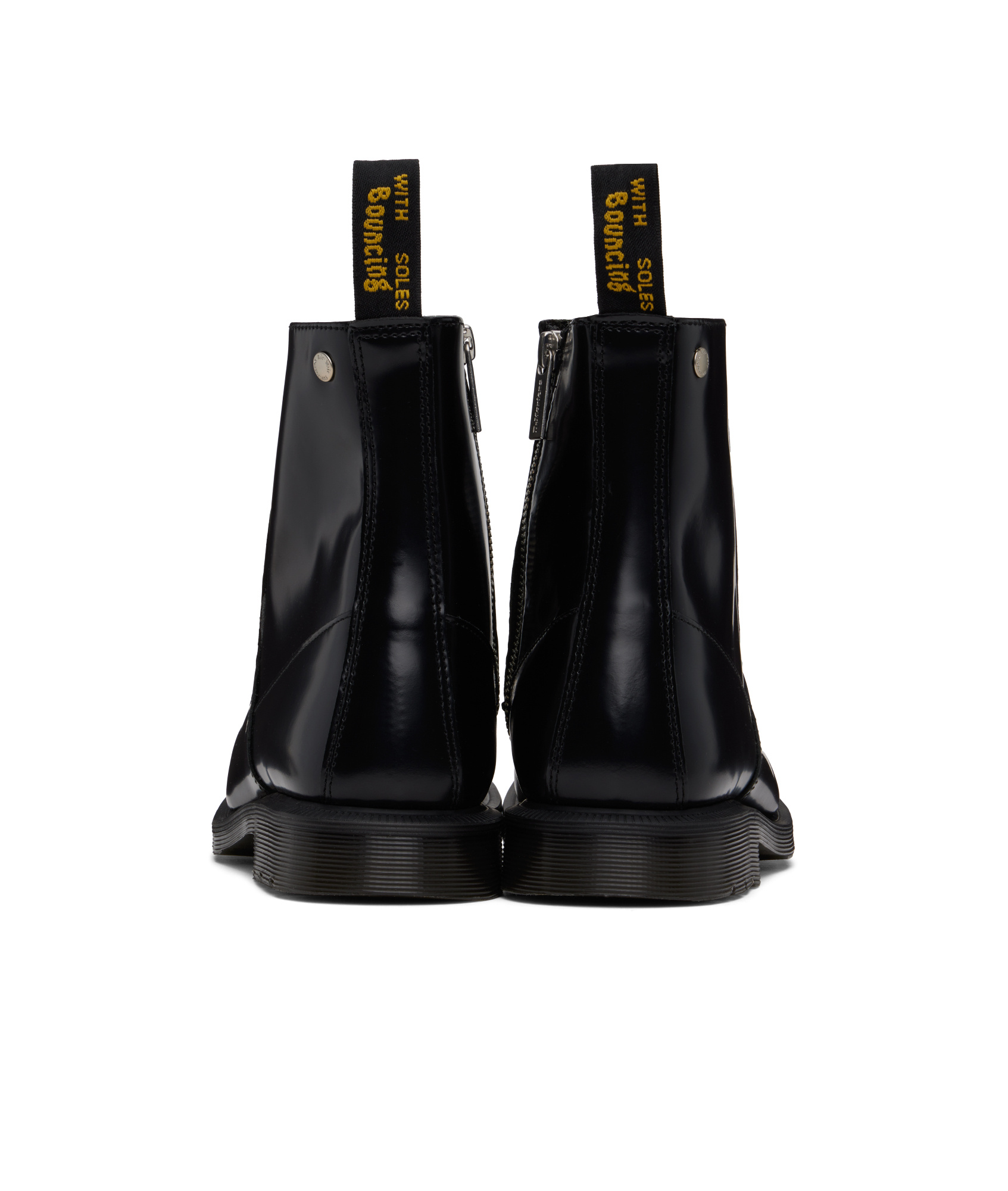 Dr. Martens' Square-toed Ankle Boots In Black