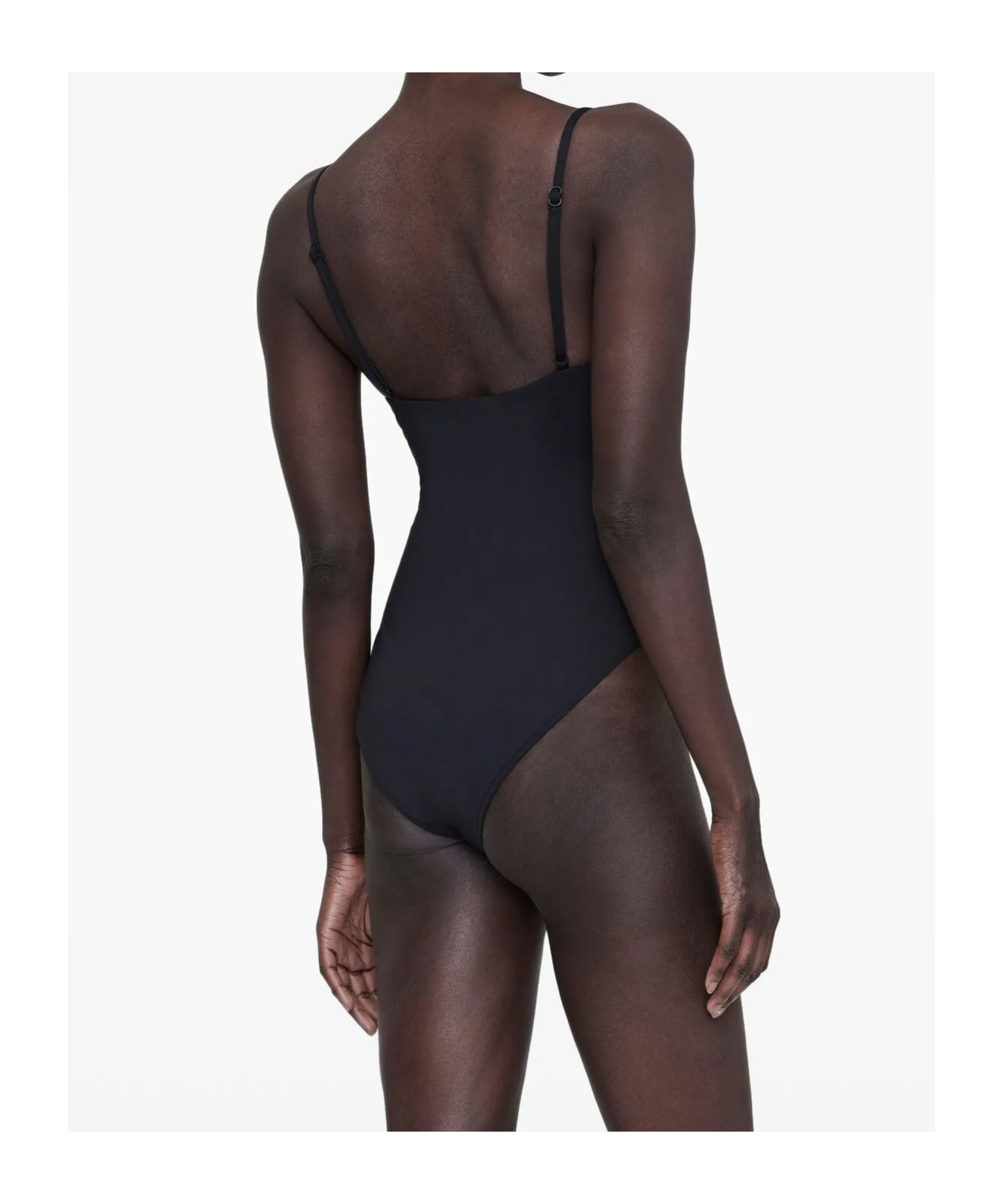 Shop Anine Bing Vesta Swimsuit In Black