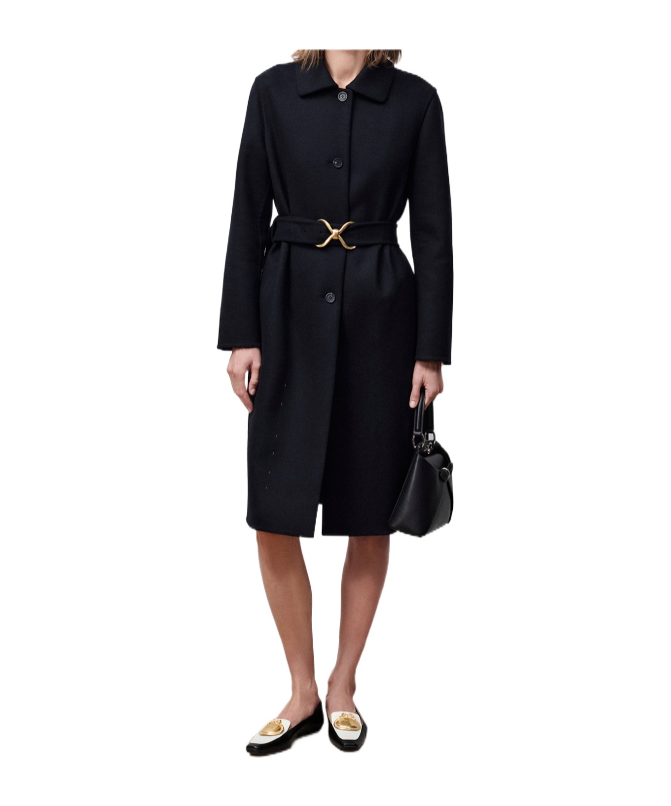 Dior Coat With Belt In Black
