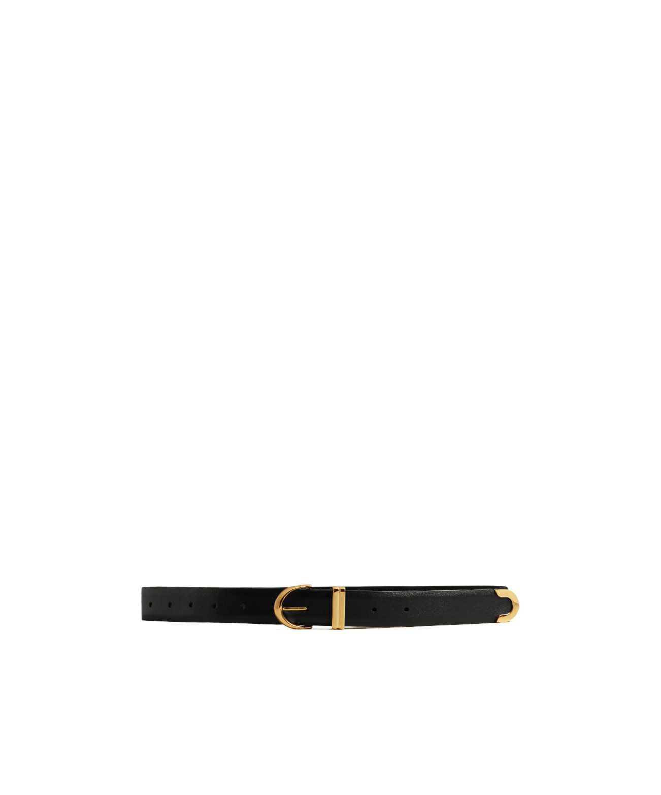 Khaite Buckle Belt In Black