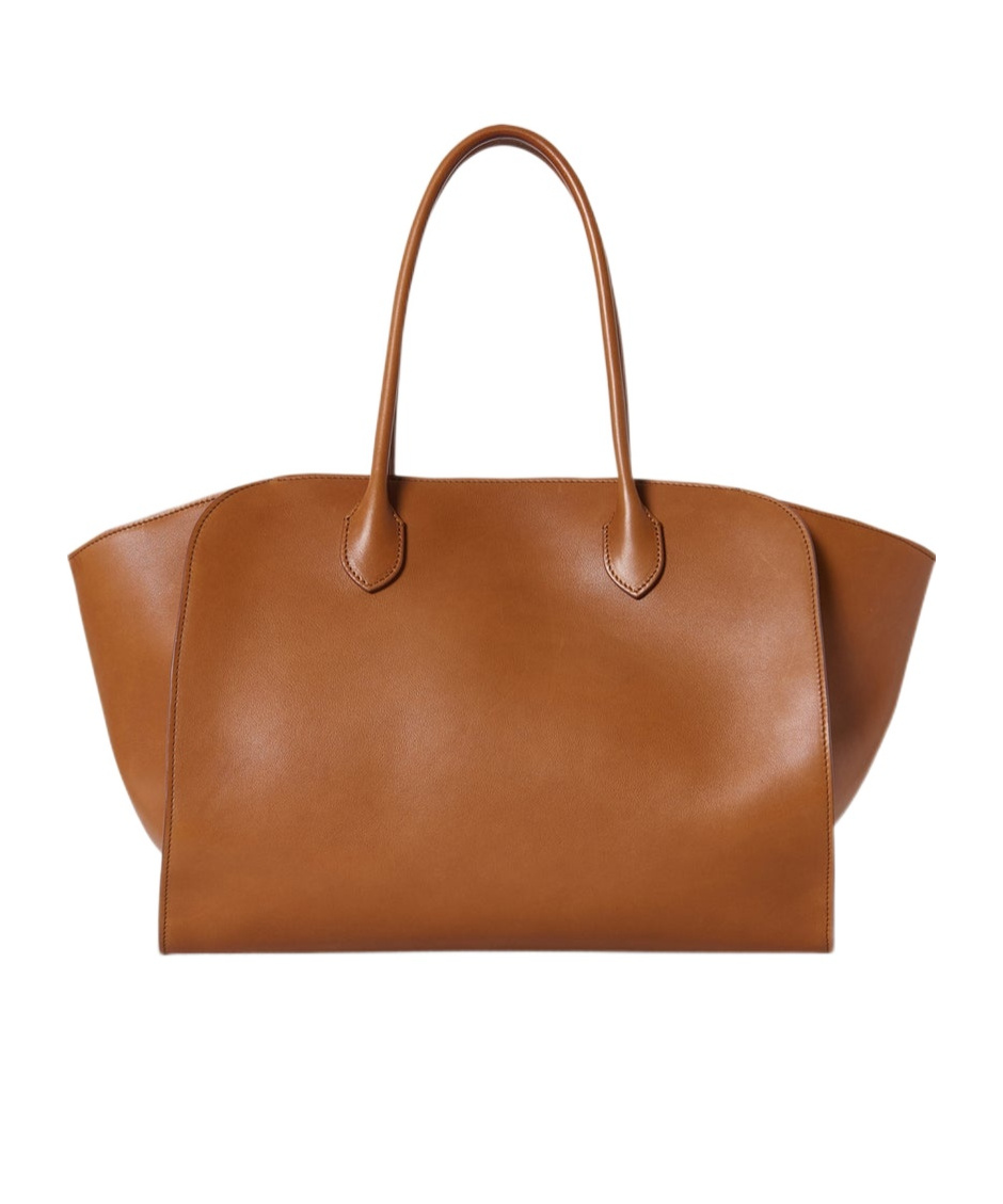 The Row Marlo 14 Zipped Bag In Brown