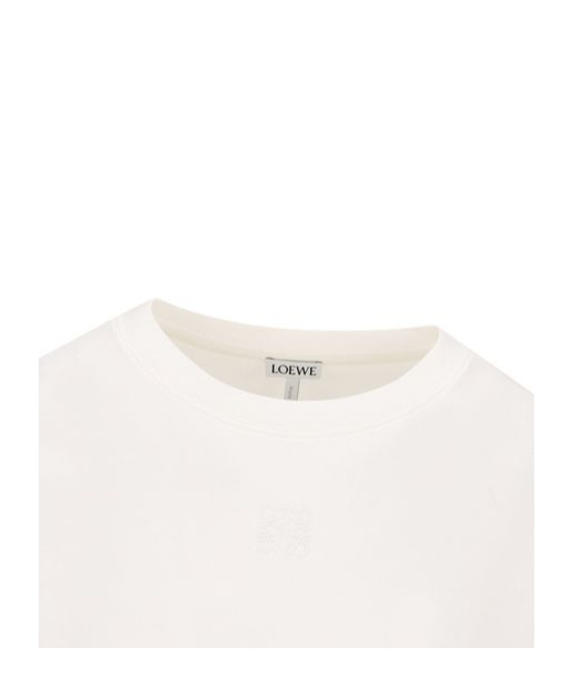 Loewe Asymmetric T-shirt In Cotton Blend In White