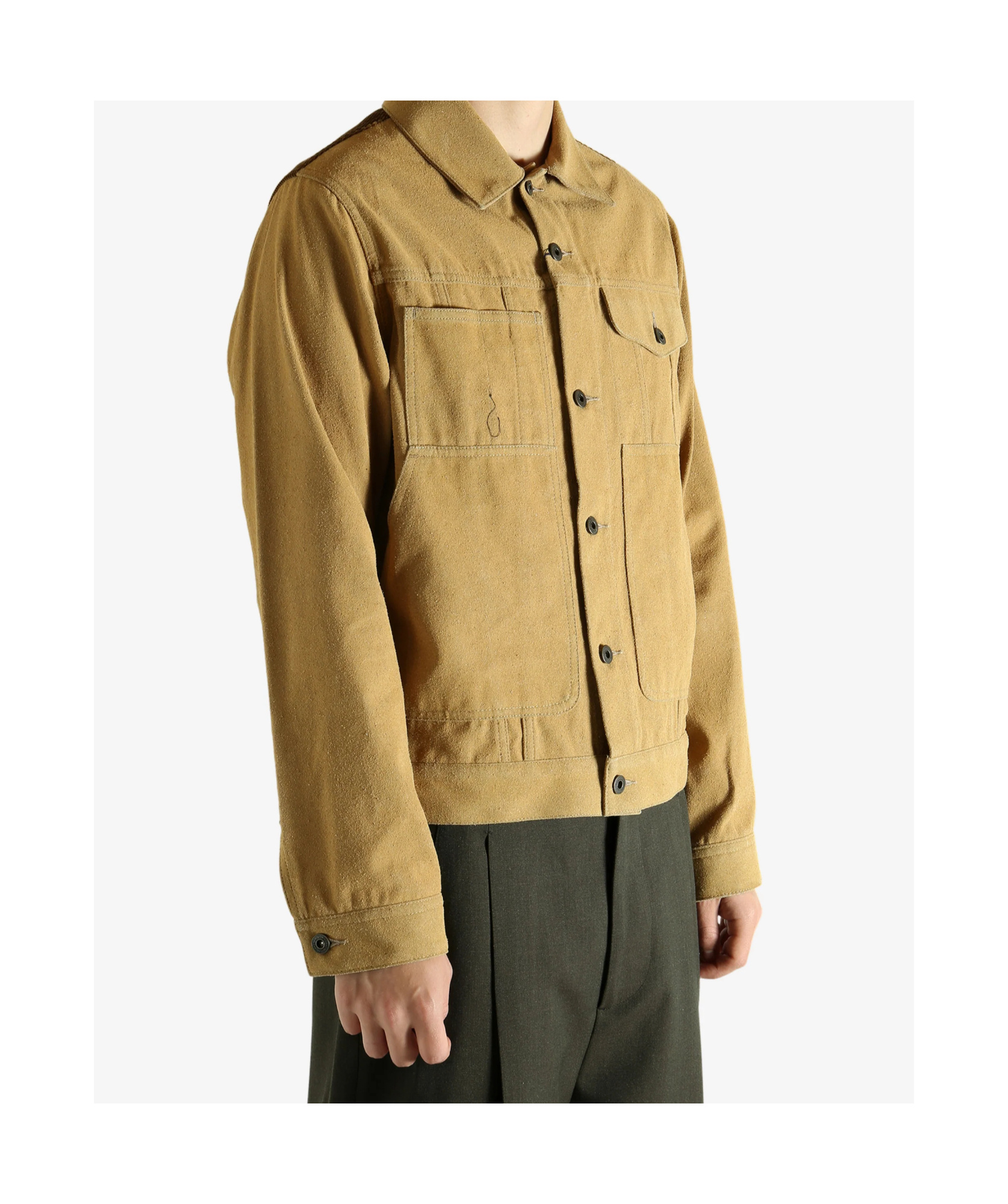 Junya Watanabe Button-down Long-sleeved Casual Jacket In Brown