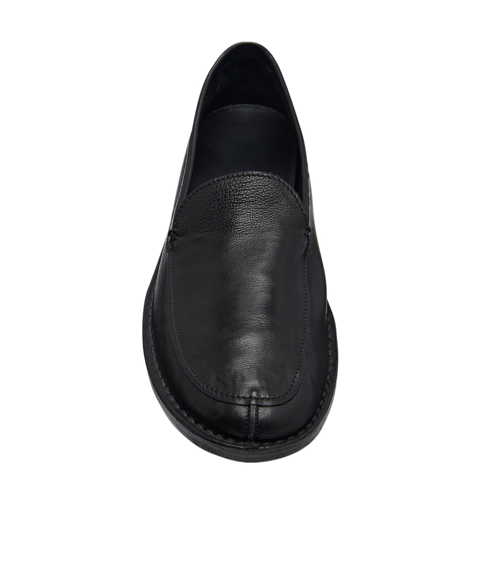 The Row Black Cary V1 Loafers In Black