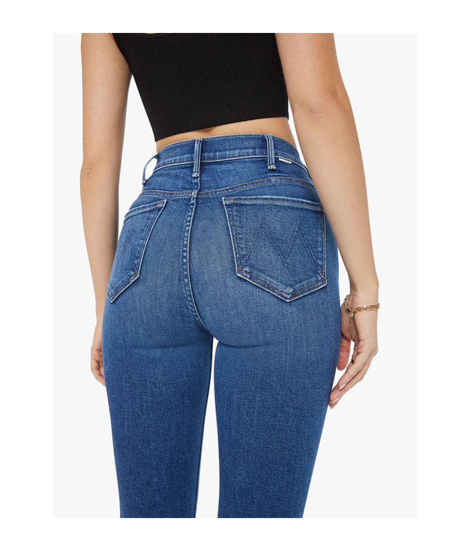 Mother Jeans Mit Schlag Hustler In Blue