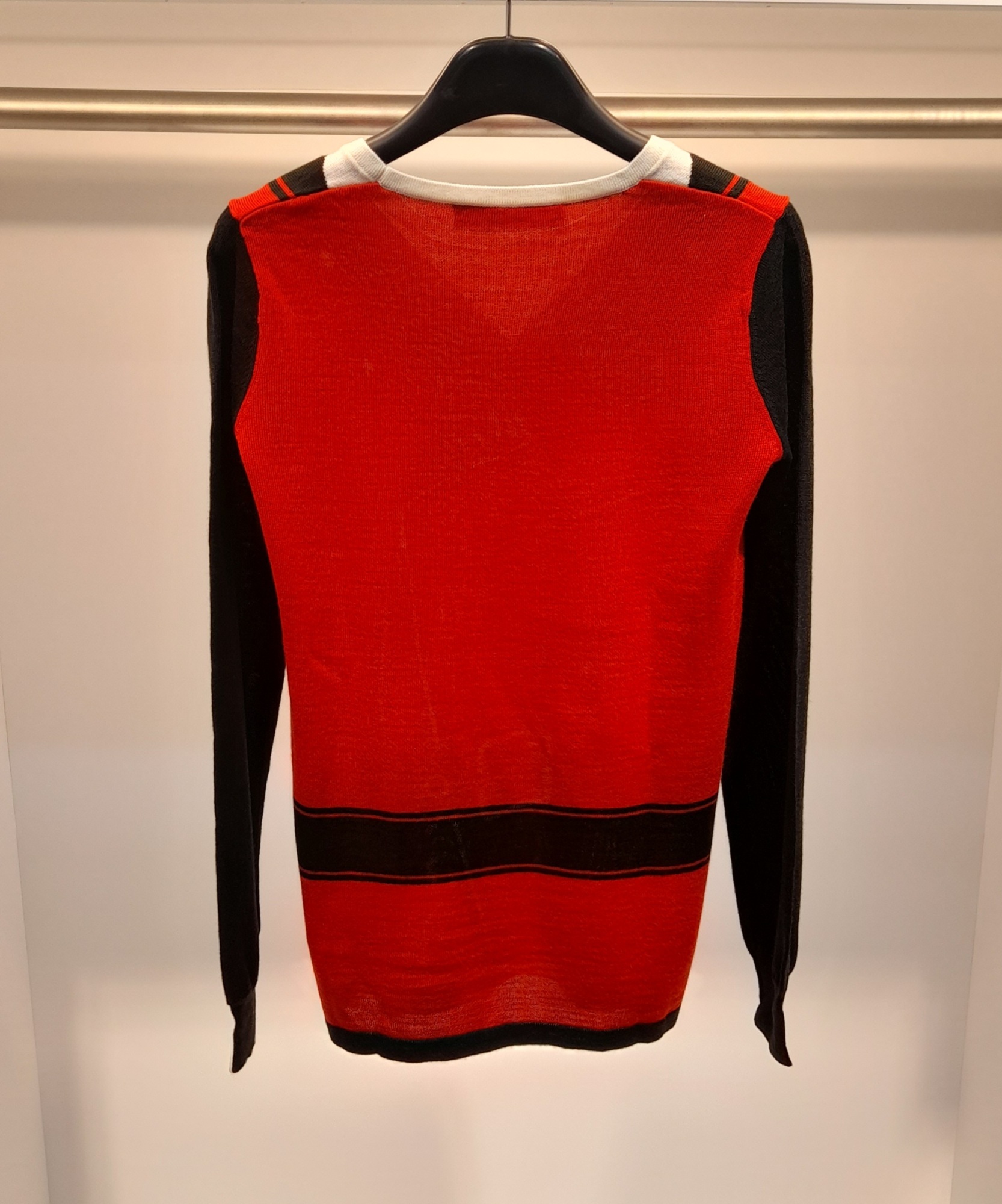 Moschino Long-sleeved Sweater In Red