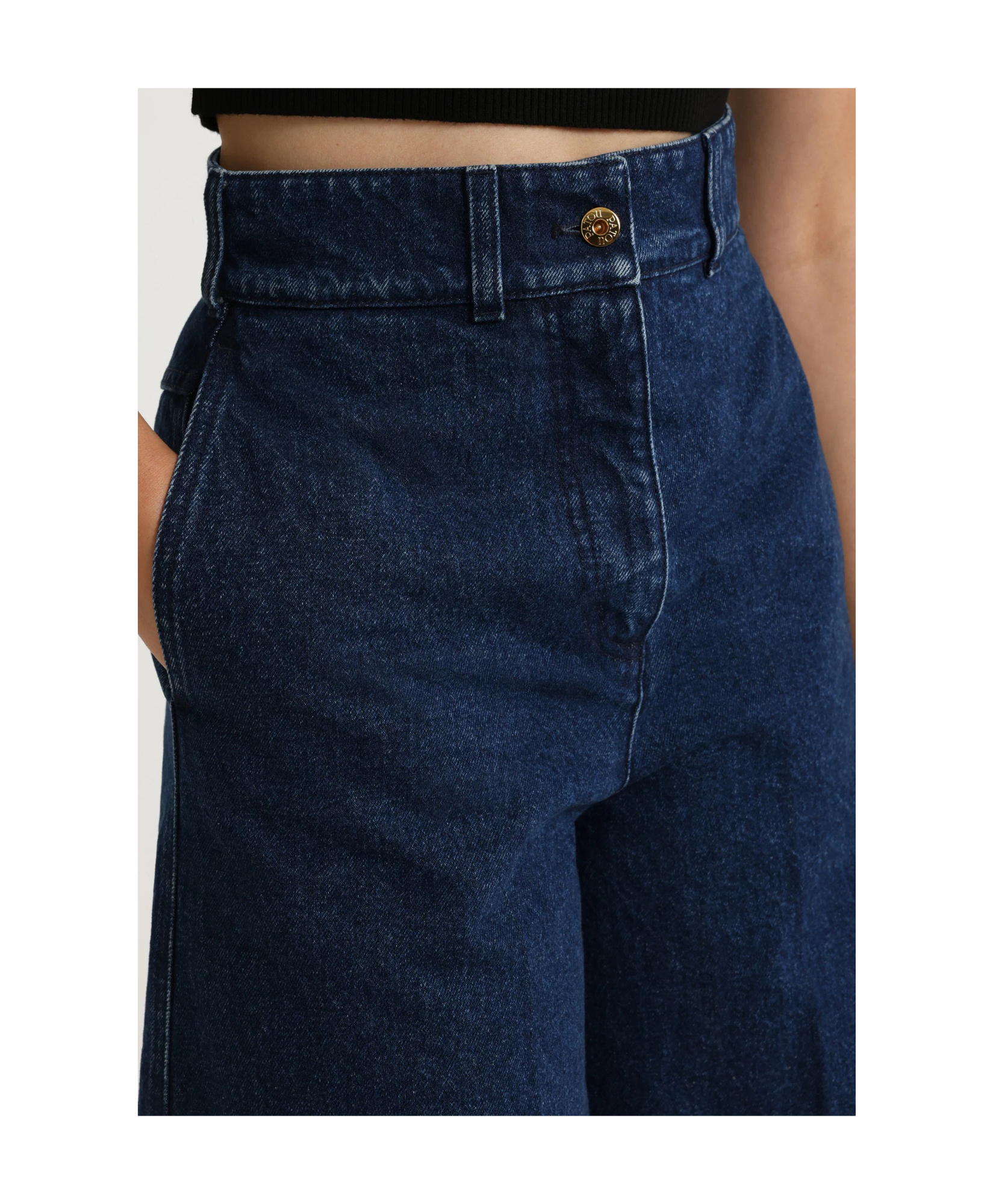 Patou Denim Bermuda In Blue