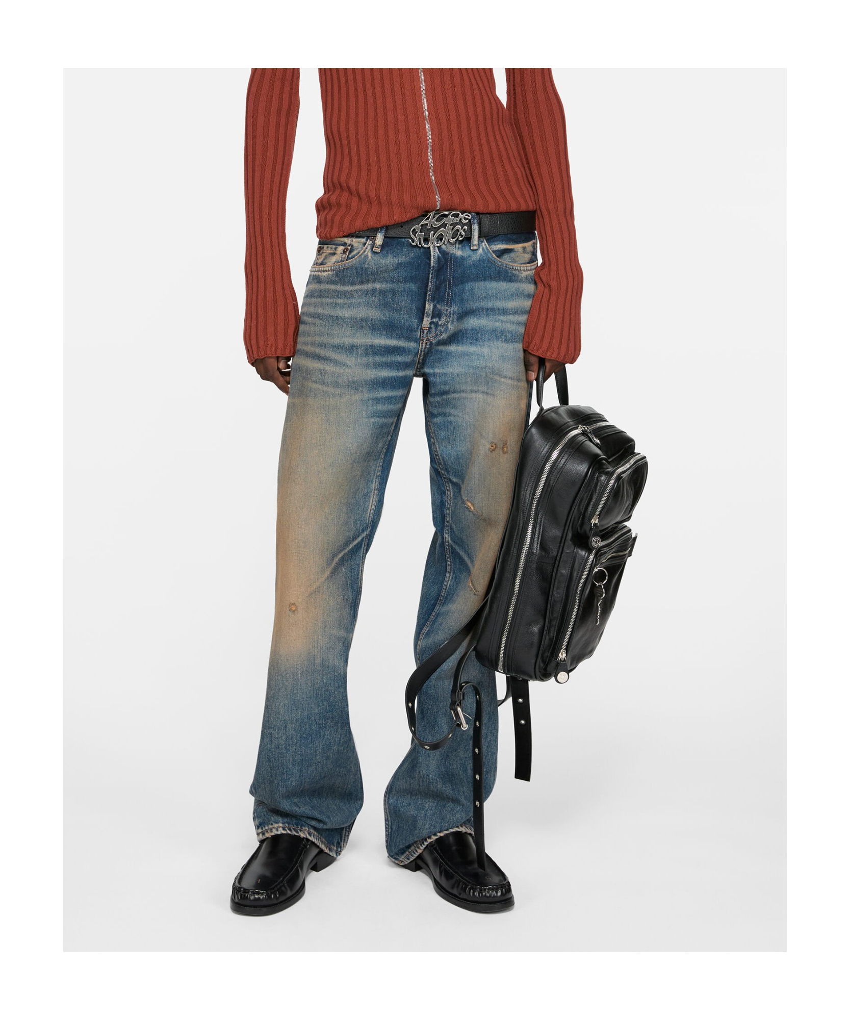 Acne Studios Straight Jeans In Blue