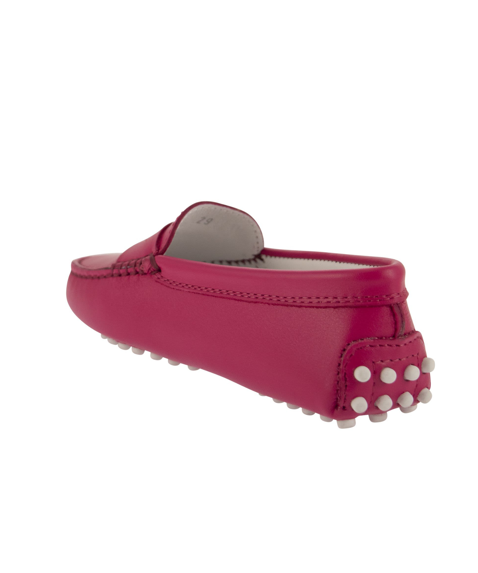 Tod's Round Head Loafer Shoes In Pink