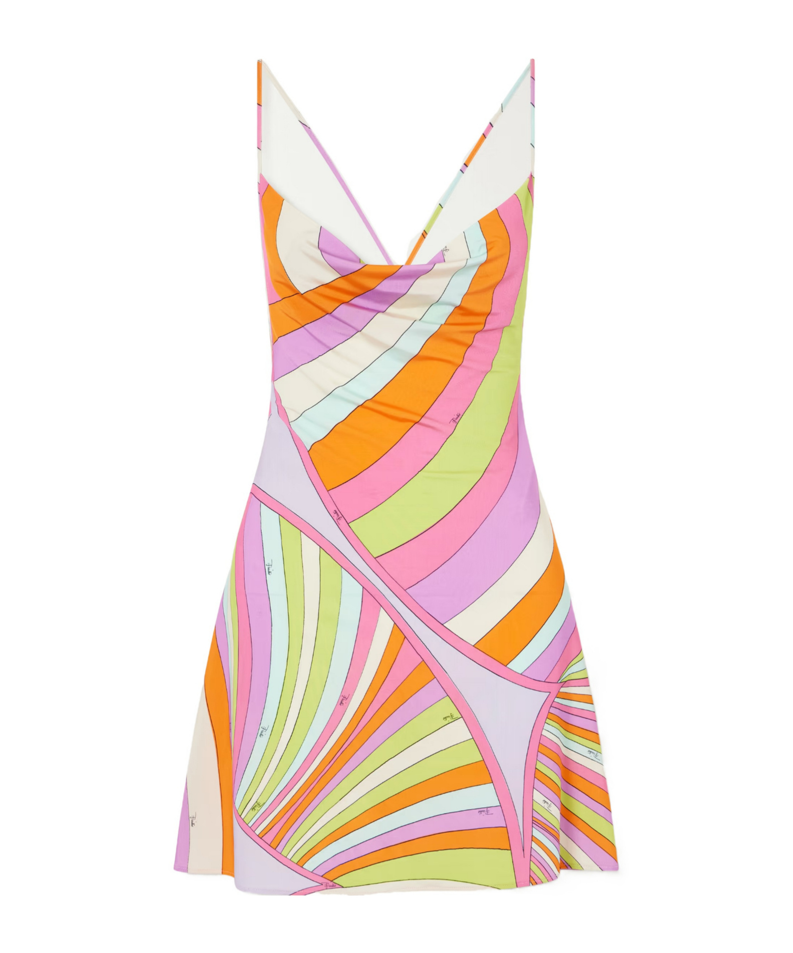 Pucci Printed Stretch-jersey Mini Dress In Multi