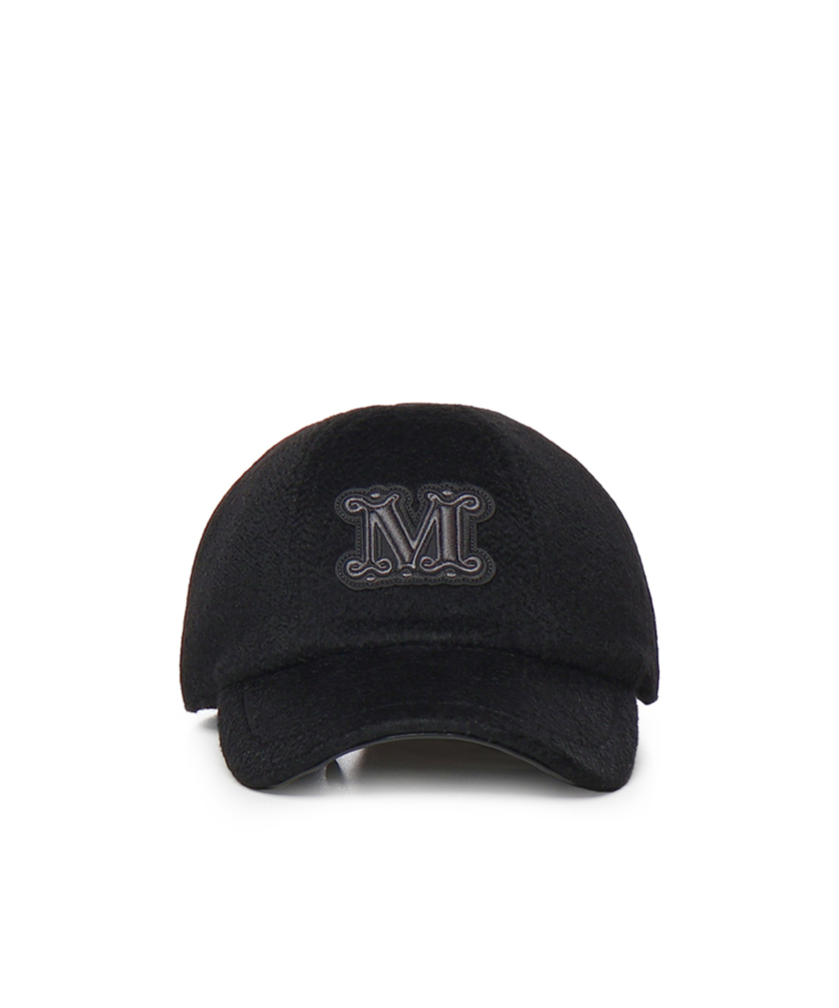 Max Mara Ordine Logo Embroidered Baseball Cap In Black