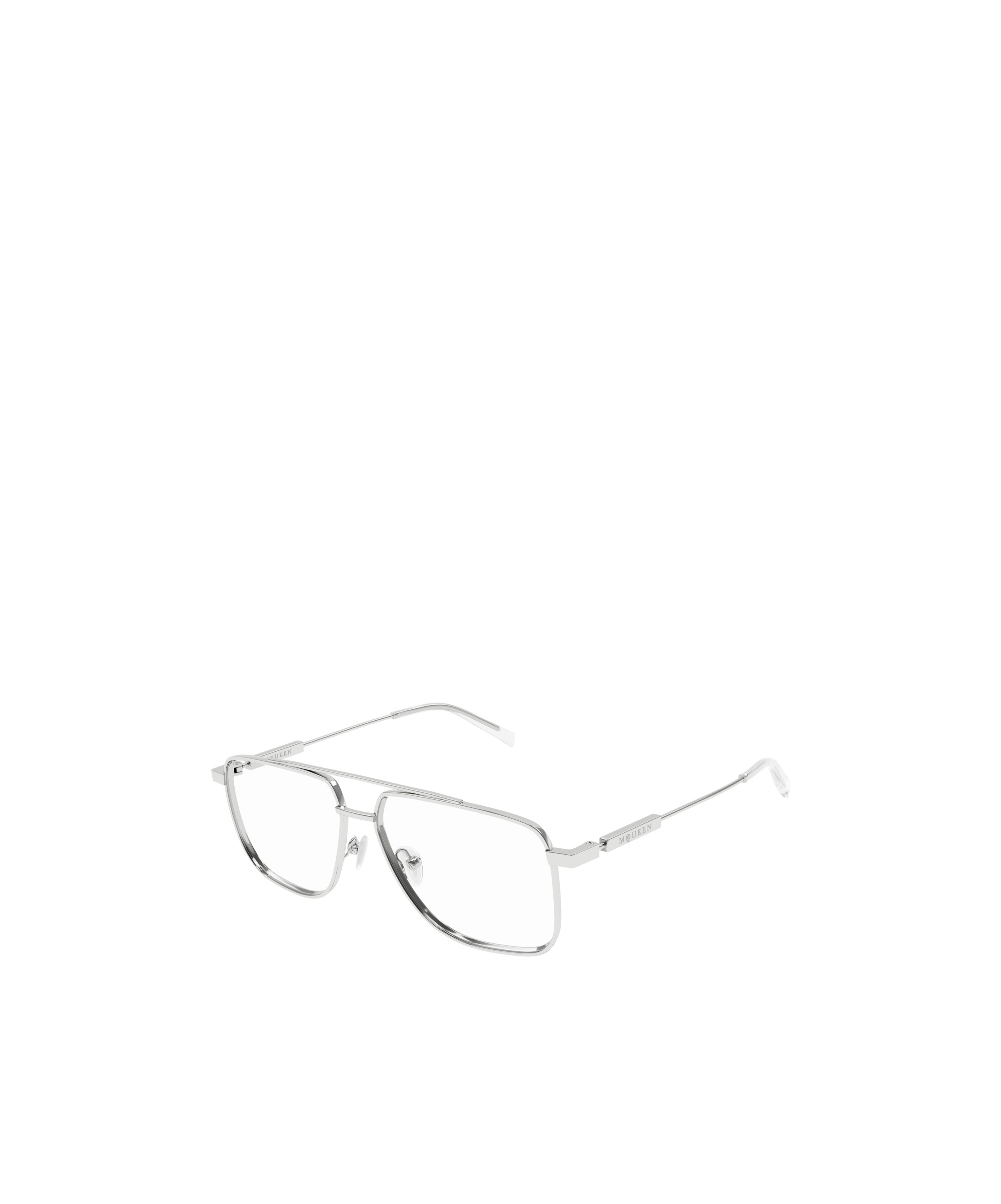 Alexander Mcqueen Geometrically Framed Flat Mirror In White