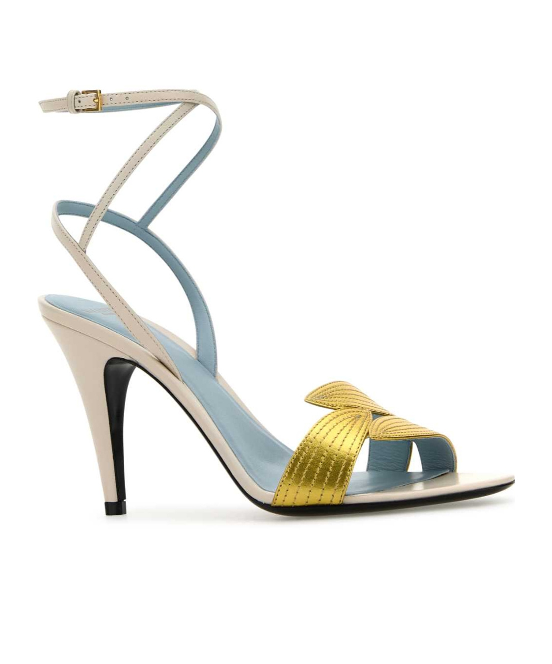 Valentino Open Toe Buckle Detailed Sandals In Brown