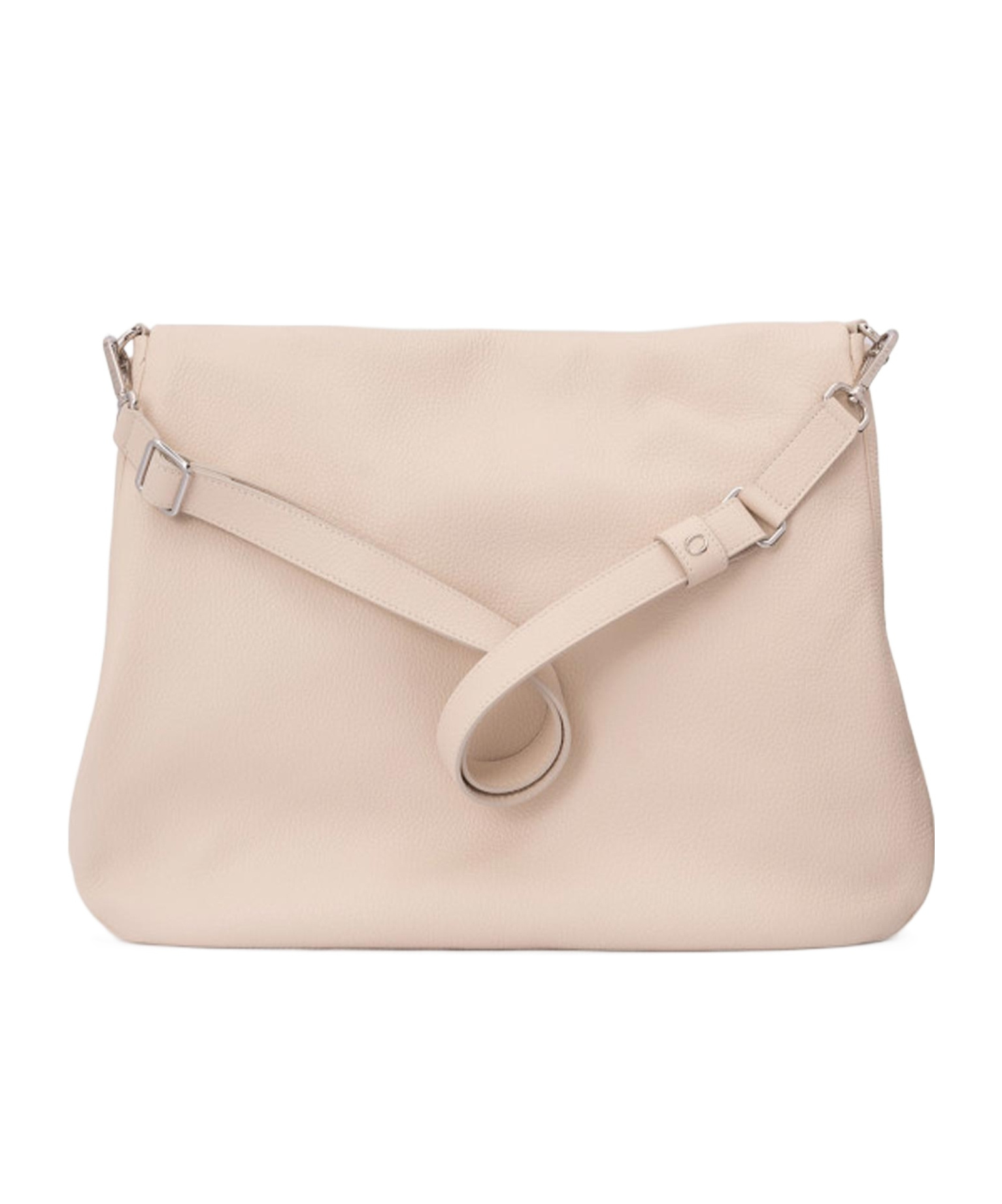 Orciani Flap Shoulder Bag In Nude