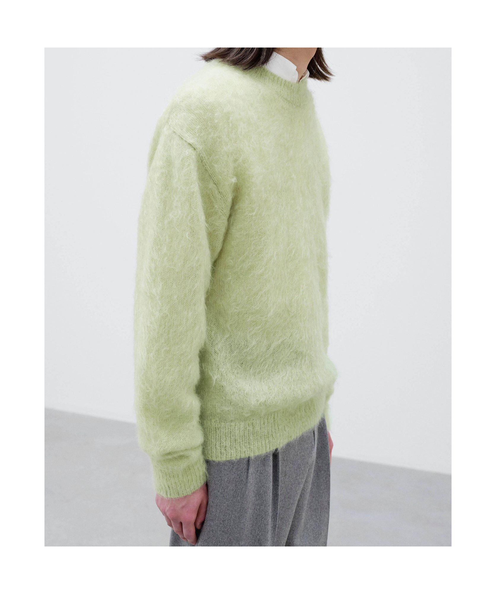 Auralee Crew-neck Sweater In Green