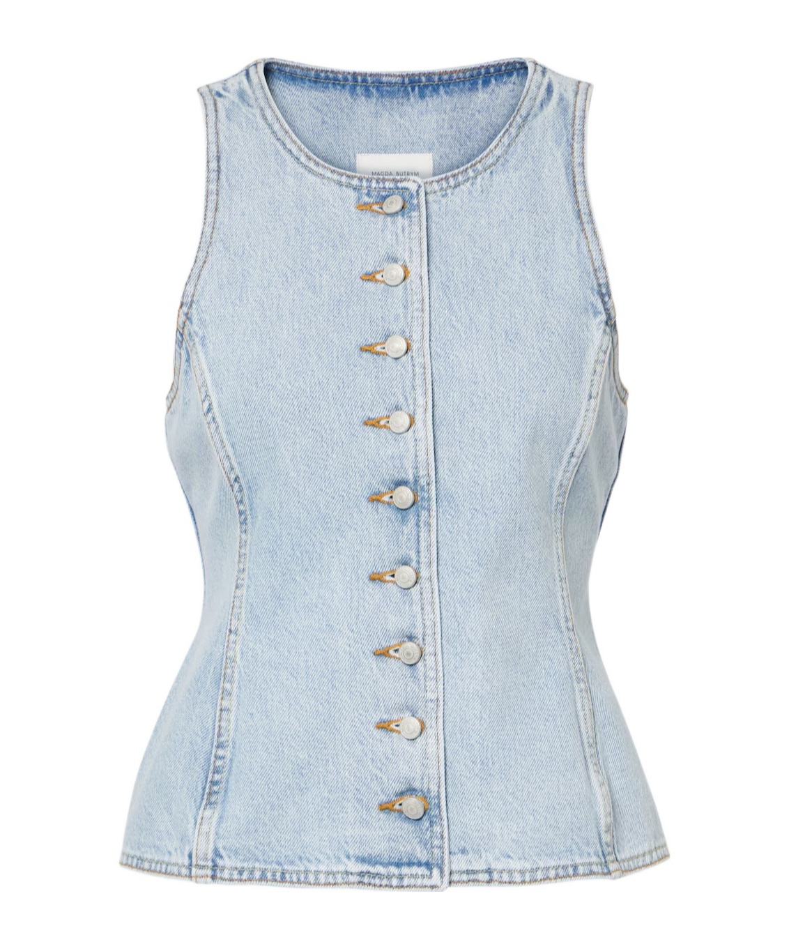 Magda Butrym Denim Vest In Blue