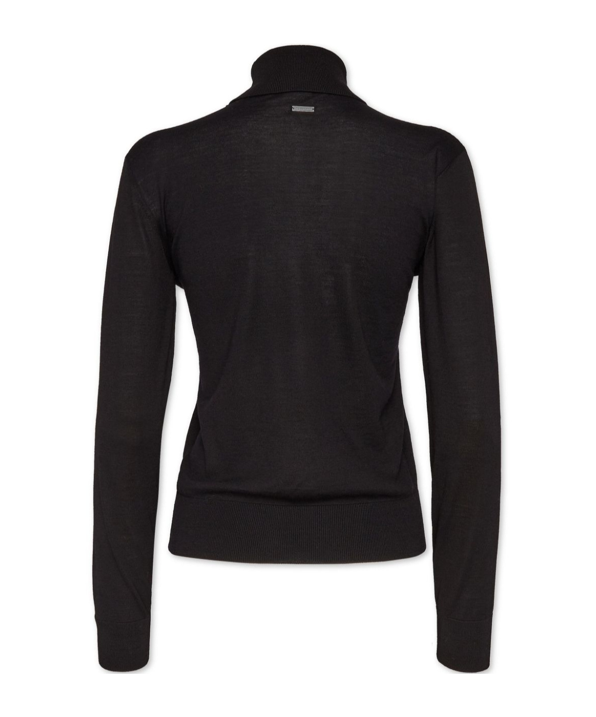 Dsquared2 Woman Turtleneck Black Size L Virgin Wool In Black