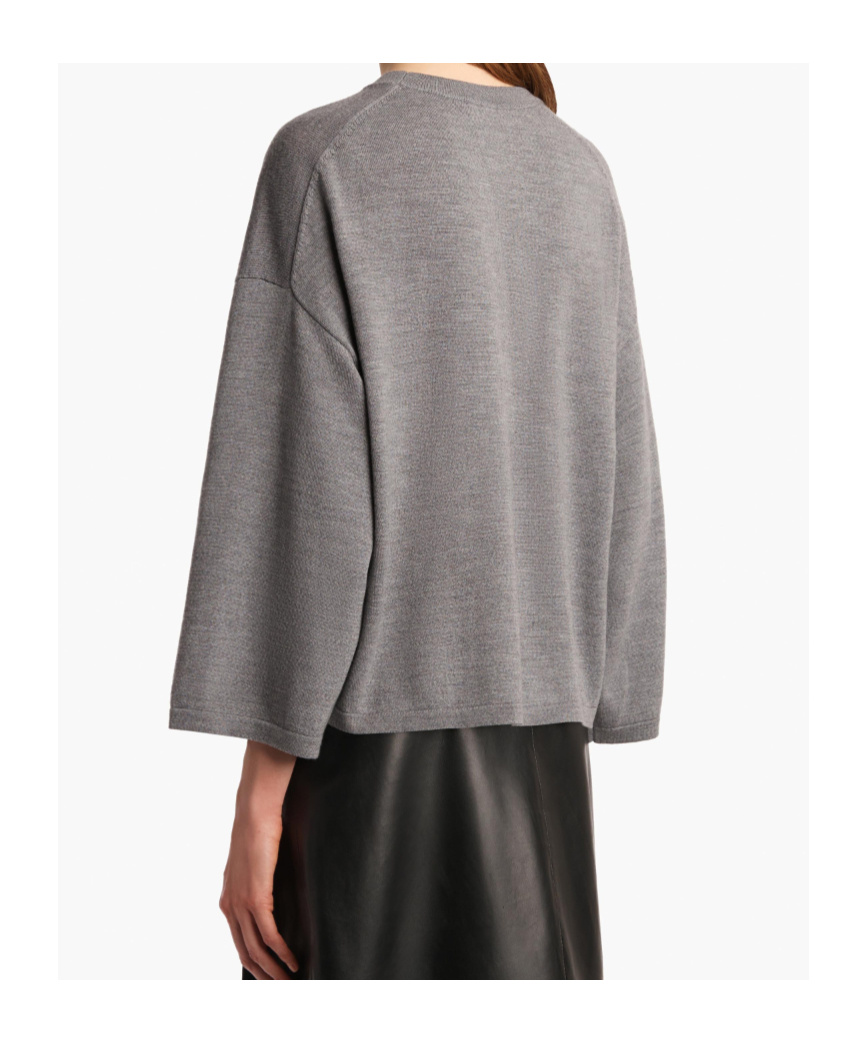 Khaite Darcy Wool Sweater In Gray