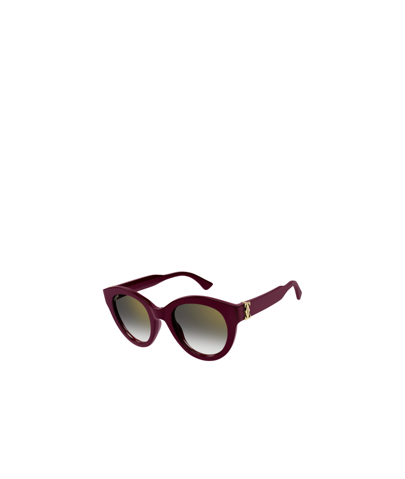 Cartier Tortoiseshell-effect Cat-eye Frame Sunglasses In Multicolor