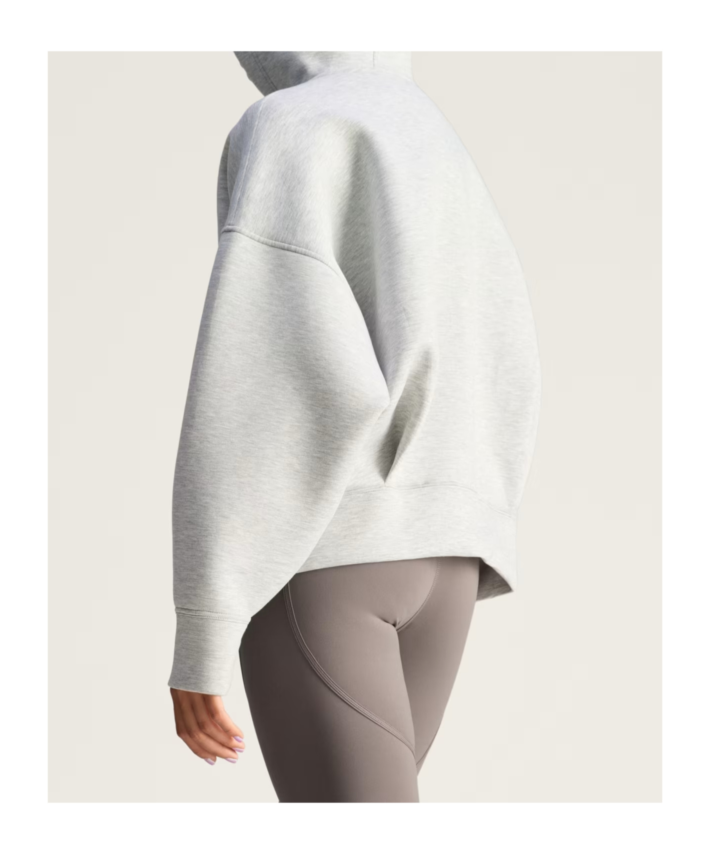 Adidas By Stella Mccartney Hooded Zip-up Jacket In Gray