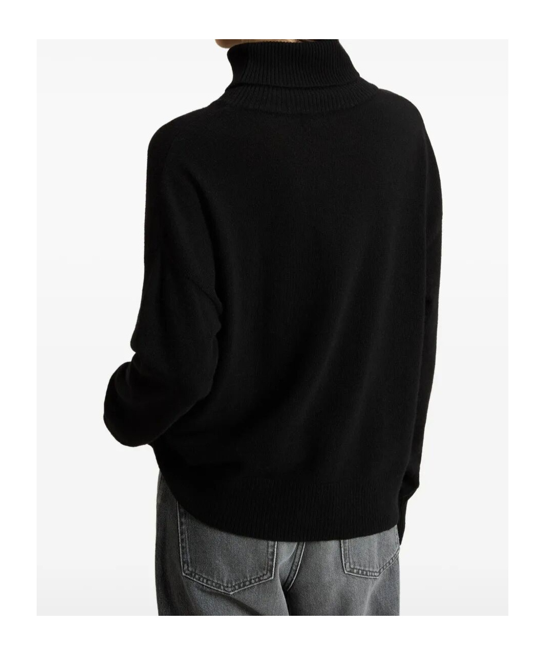 Woolrich Viscose And Silk Turtleneck Sweater In Black