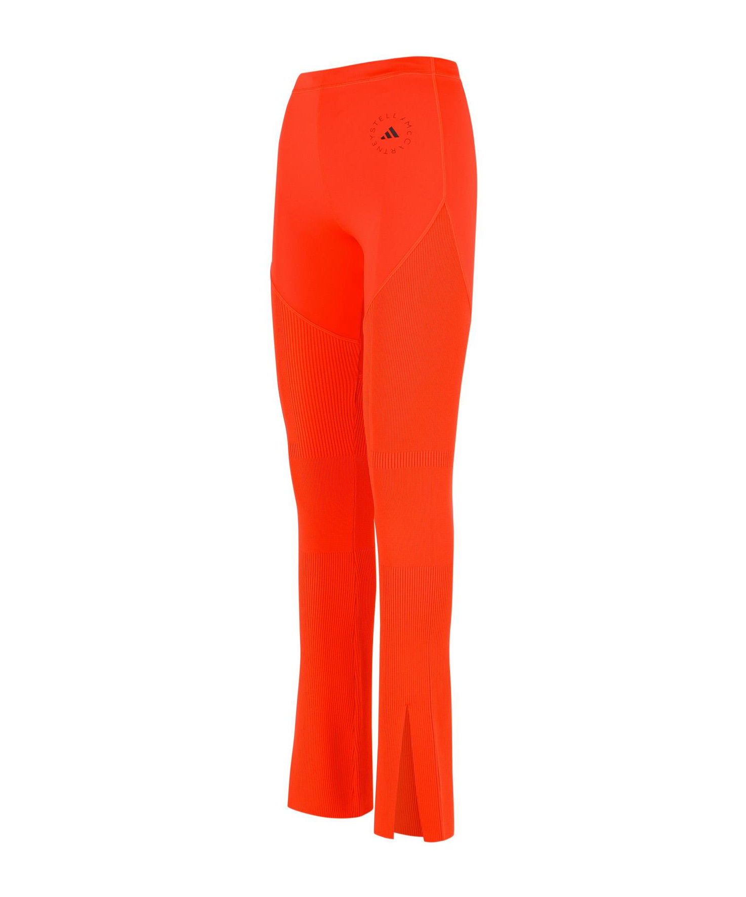 Shop Adidas By Stella Mccartney Logo Printed Flared Leggings In Red