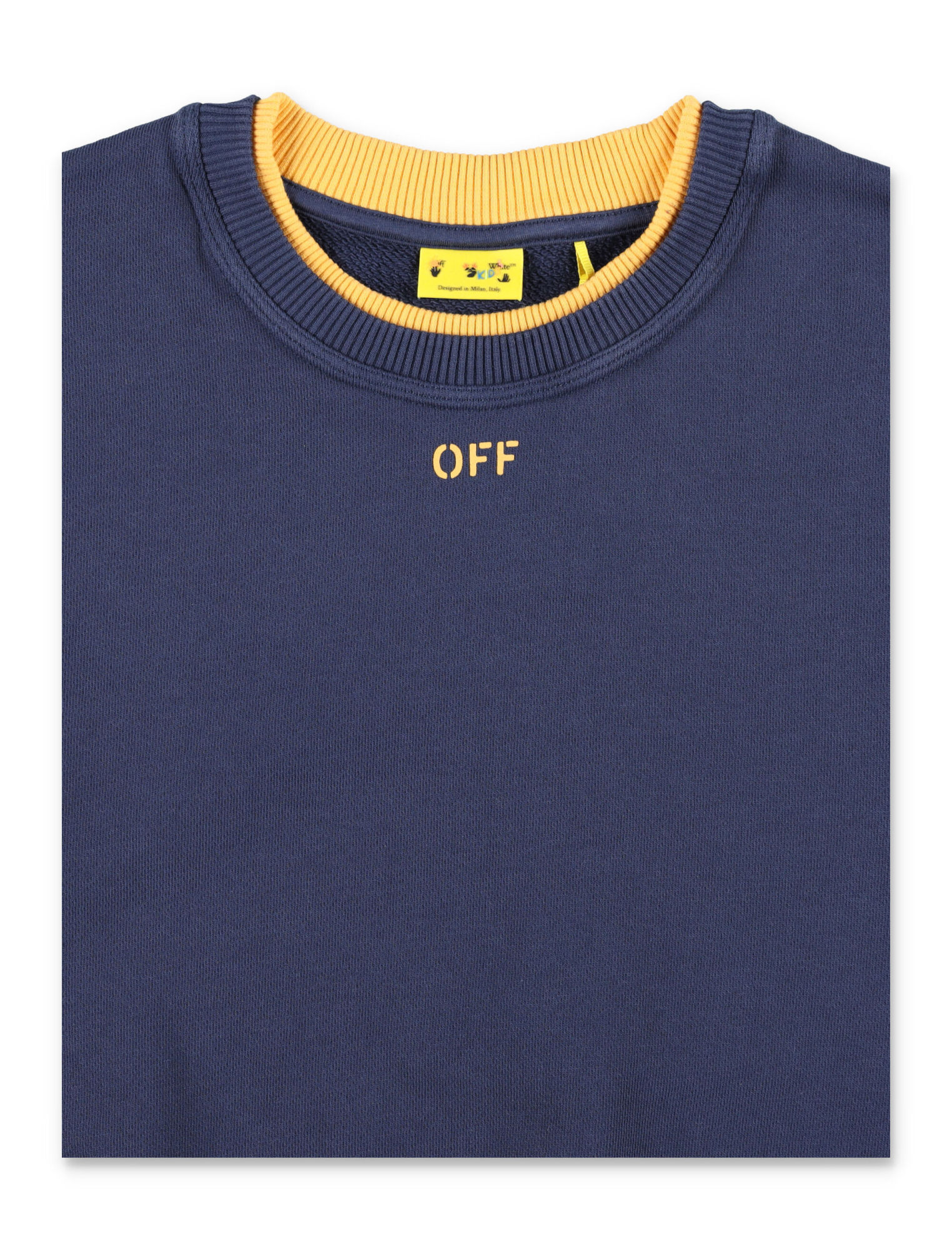 Off-white Layered-neck Sweashirt In Blue