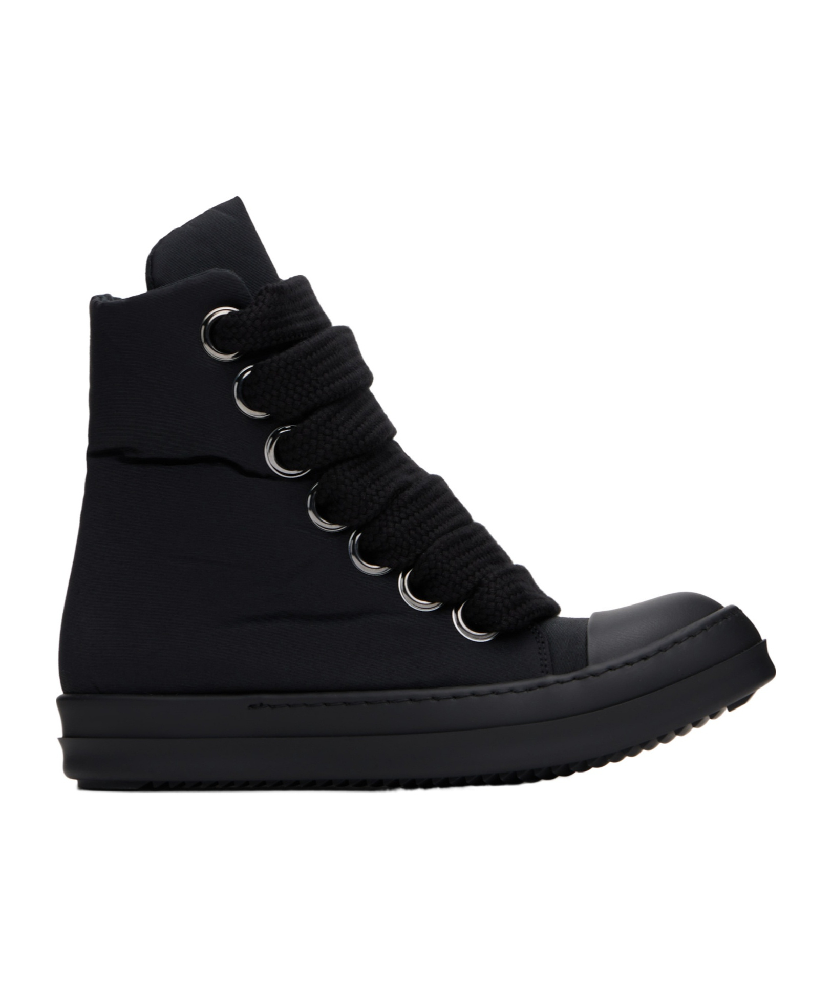 Rick Owens Drkshdw Black Hollywood Jumbo Lace Puffer Sneaks Sneakers In Black
