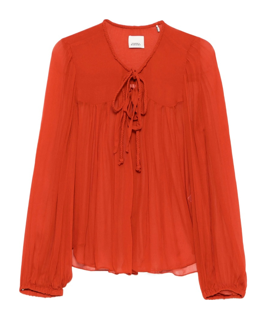 Isabel Marant Ametissa Blouse In Red