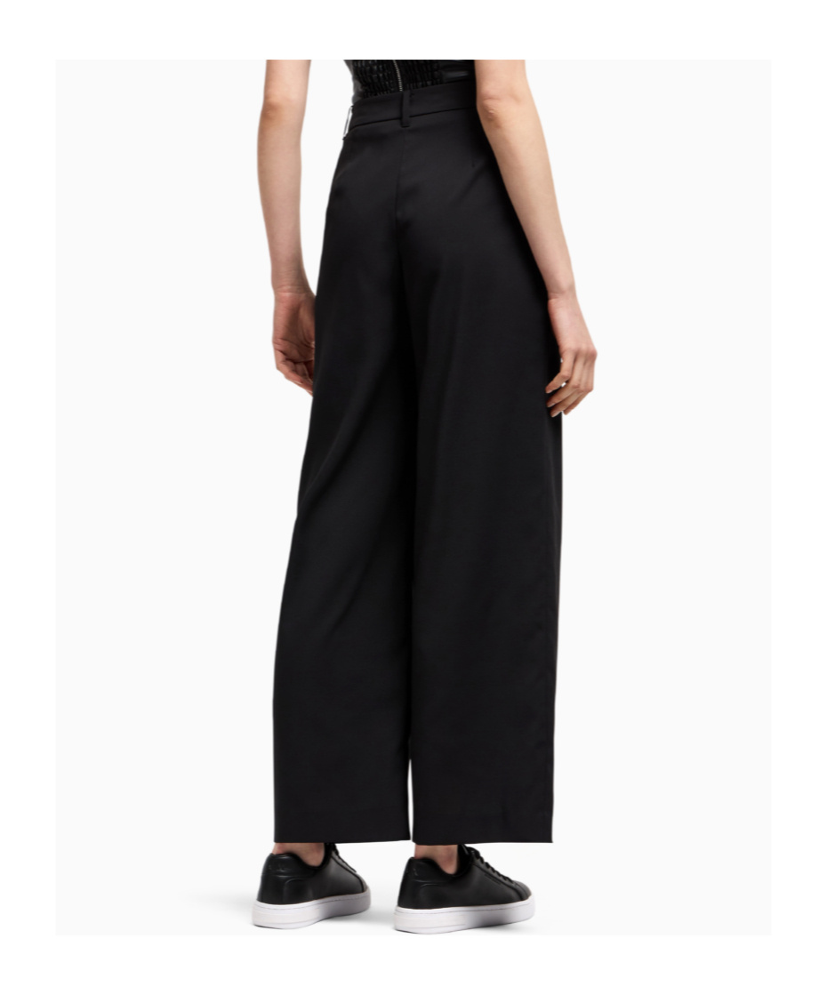Armani Exchange Belt Loop Track Pants In Black