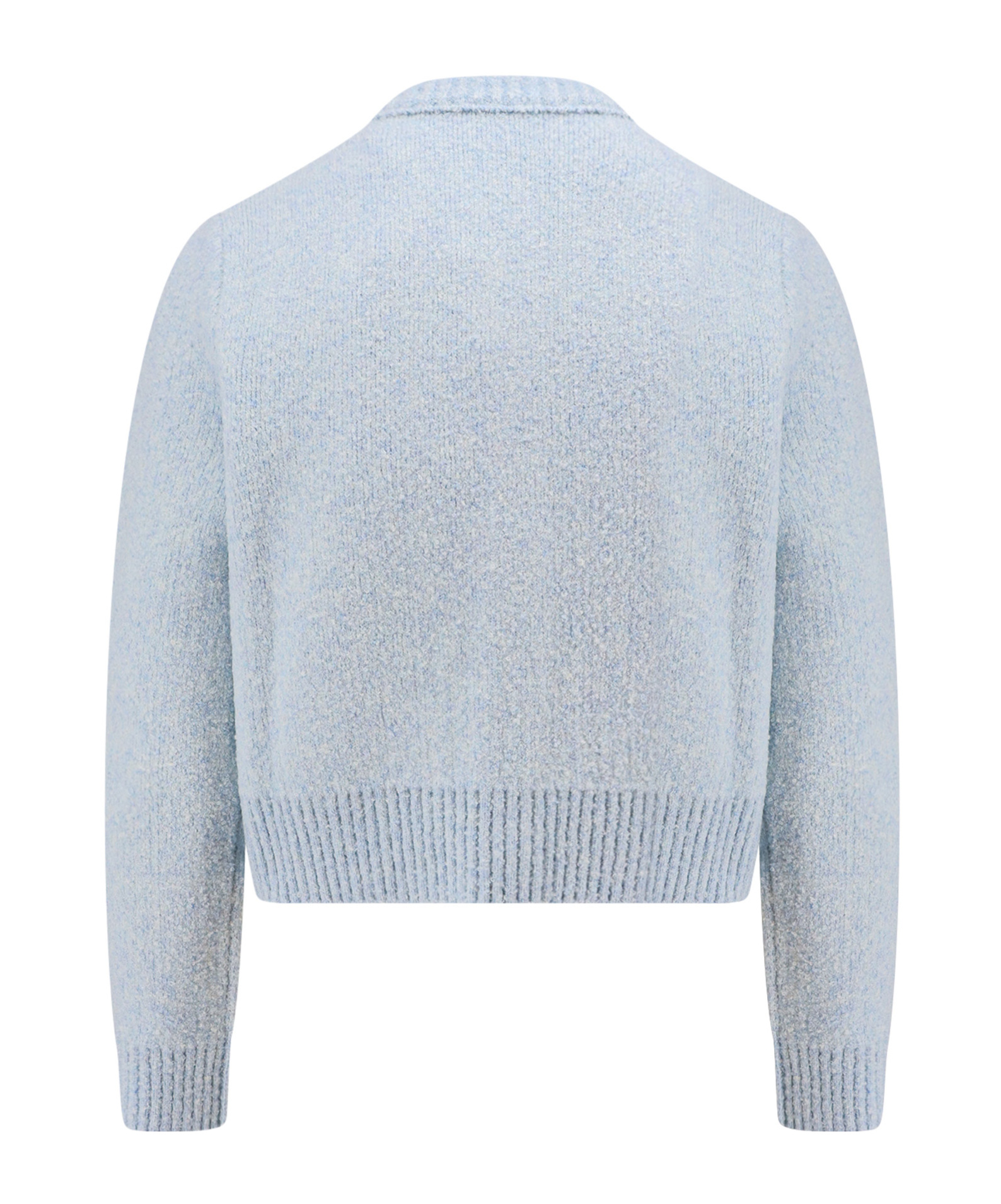Bottega Veneta Long Sleeved Crewneck Cardigan In White
