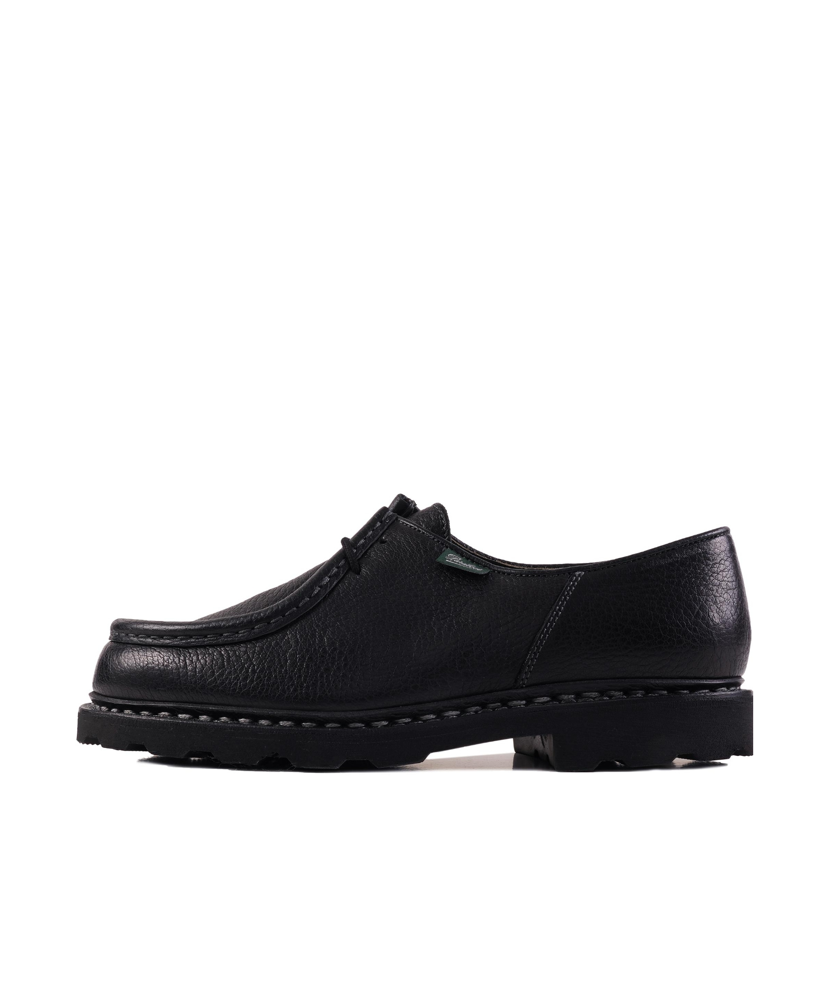 Paraboot Round Head Loafer Shoes In Black