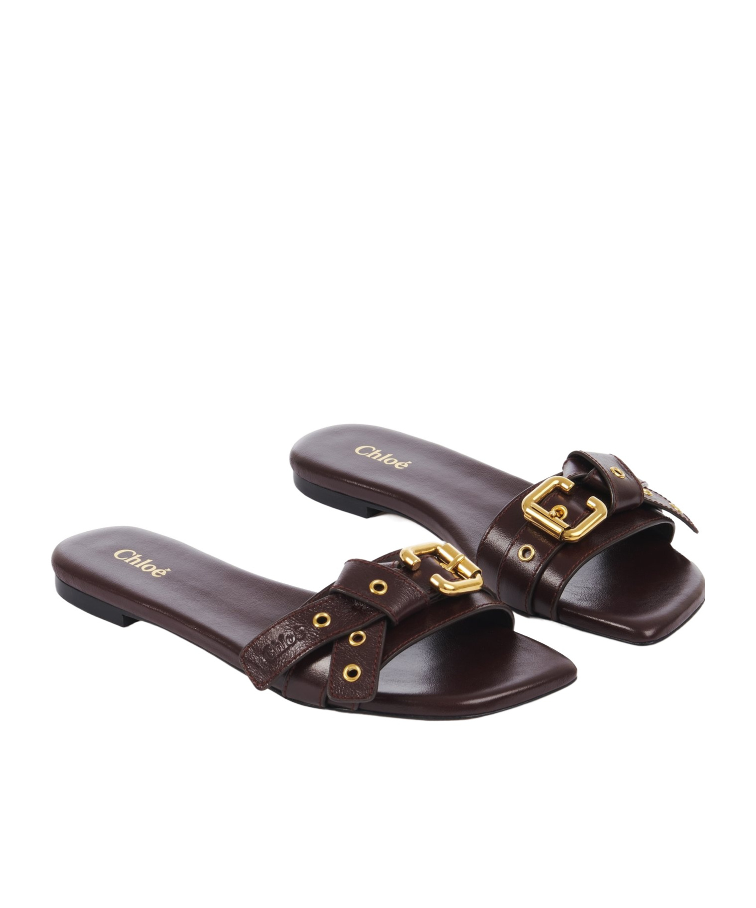 Chloé Mae Slippers In Black