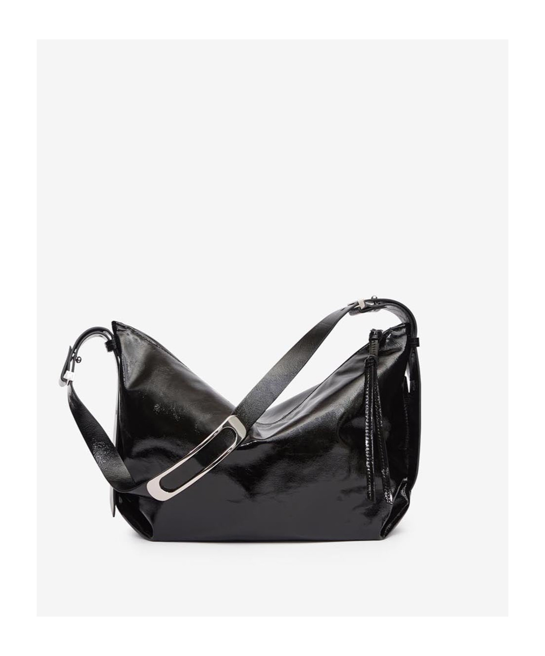 Isabel Marant Leyden Leather Shoulder Bag In Black