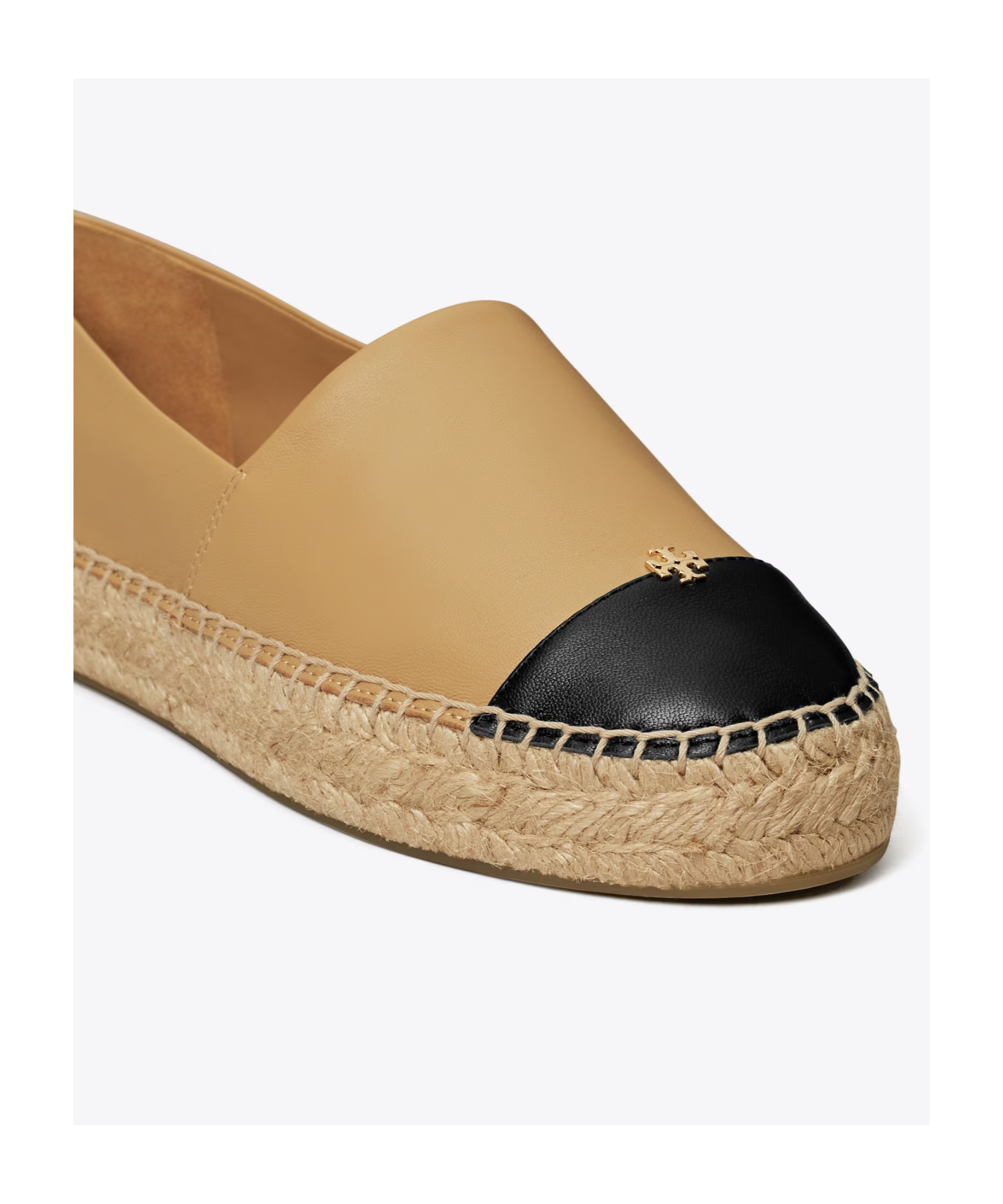 Tory Burch Ankle Wrap Cap Toe Platform Espadrille In Brown