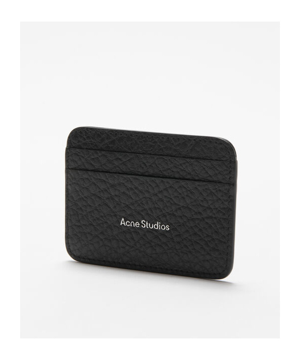 ACNE STUDIOS LOGO-PRINT LEATHER CARDHOLDER 
