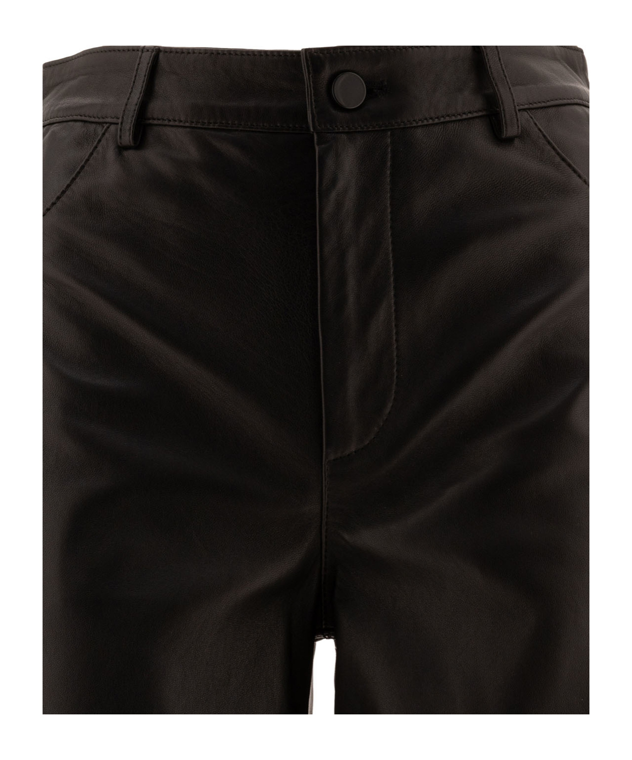 Loulou Studio Figari Wide-leg Leather Pants In Black