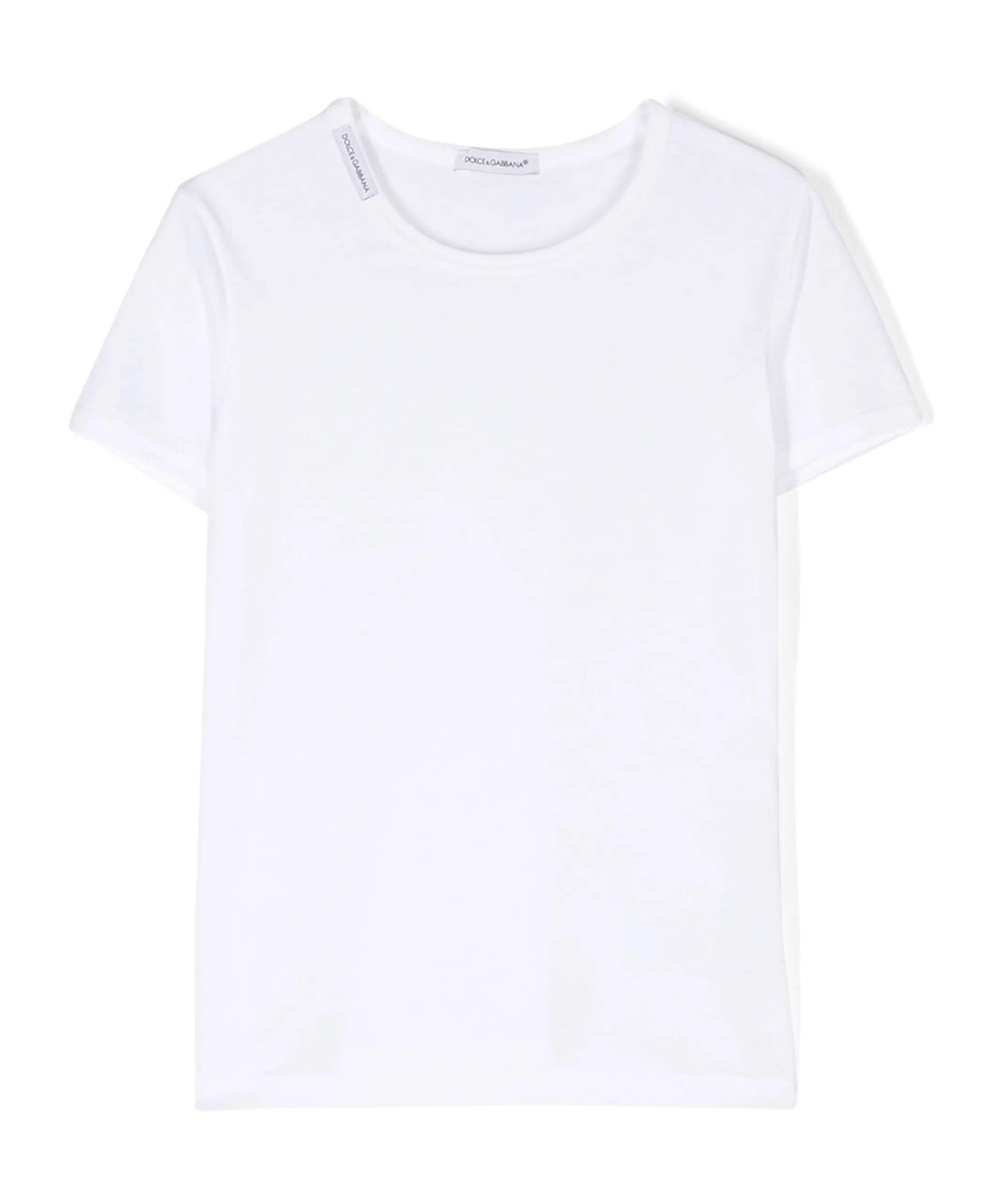 Dolce & Gabbana Logo Tag Cotton T-shirt (pack Of Two) In White