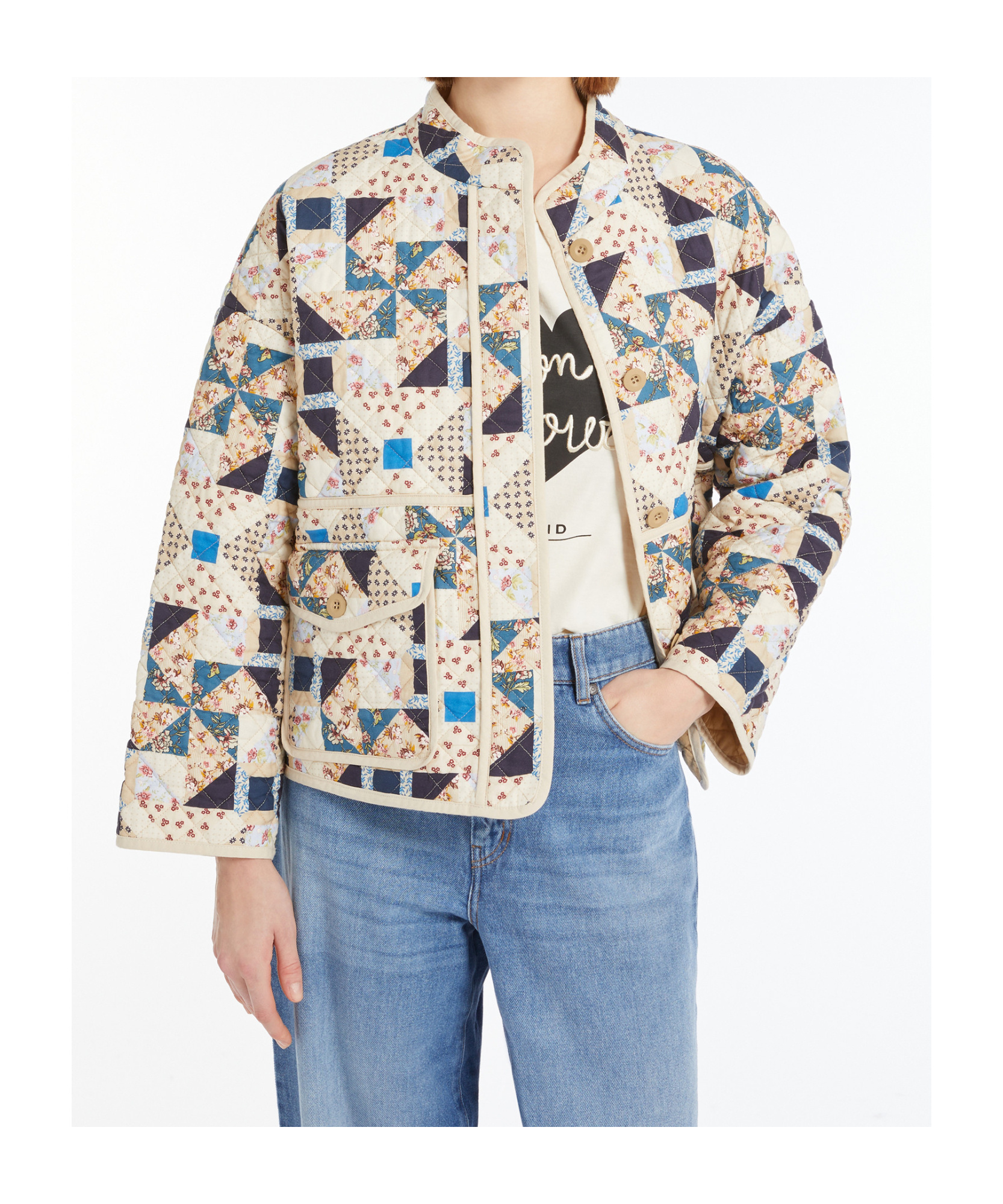 Weekend Max Mara Quilted Cotton Clothes In White