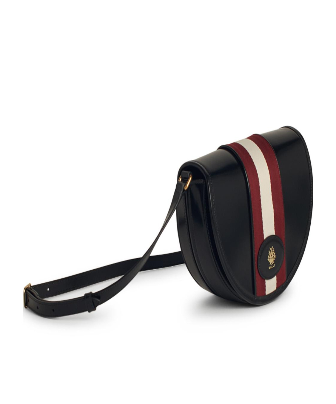 Shop Bally 'beckett' Leather Crossbody Bag In Black