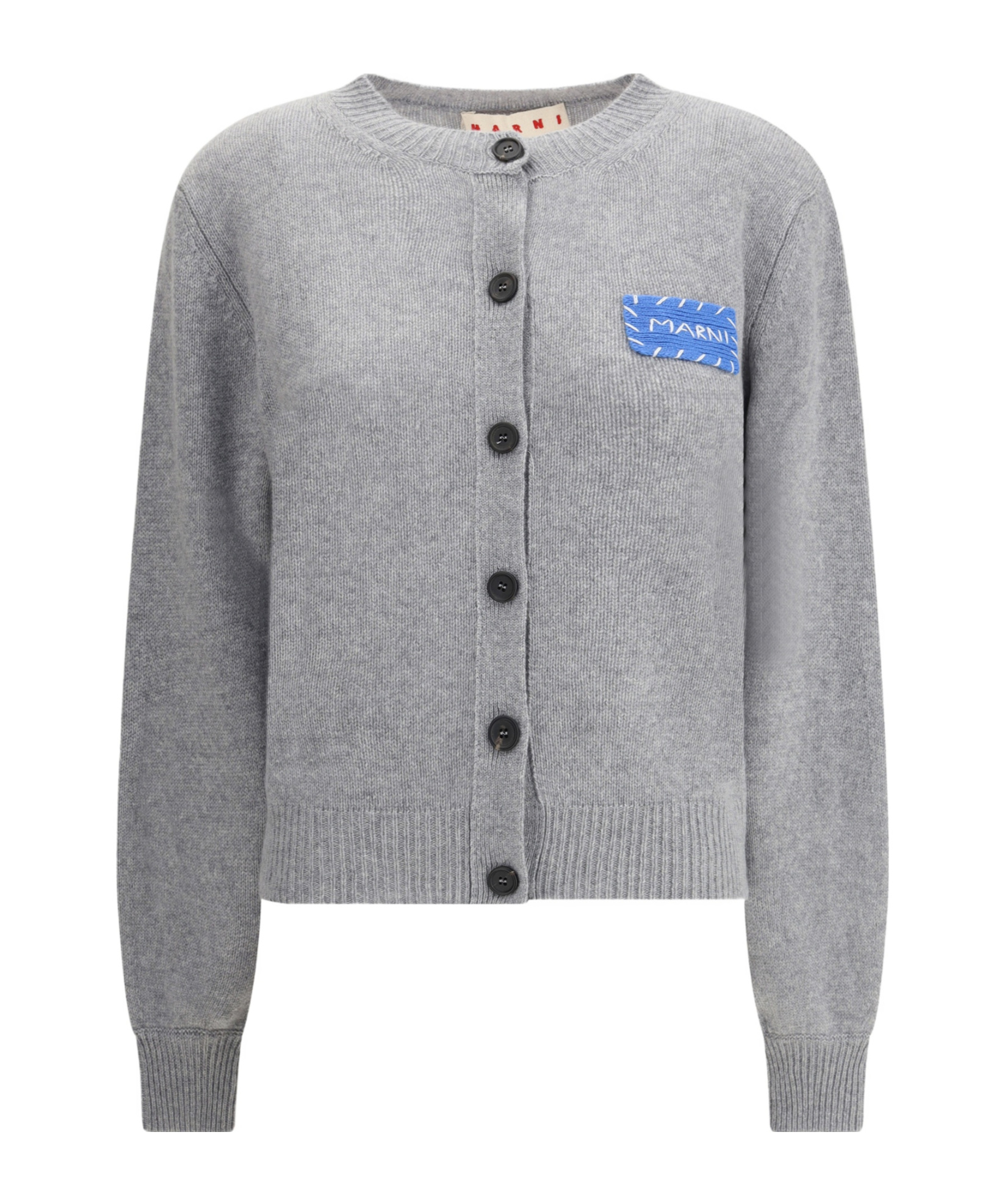 Marni Cashmere Cardigan Patch Clean Design