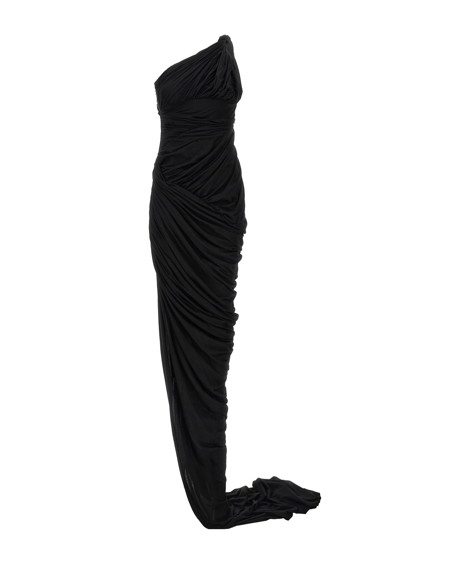Rick Owens Maxi Abito Monospalla Lido In Black