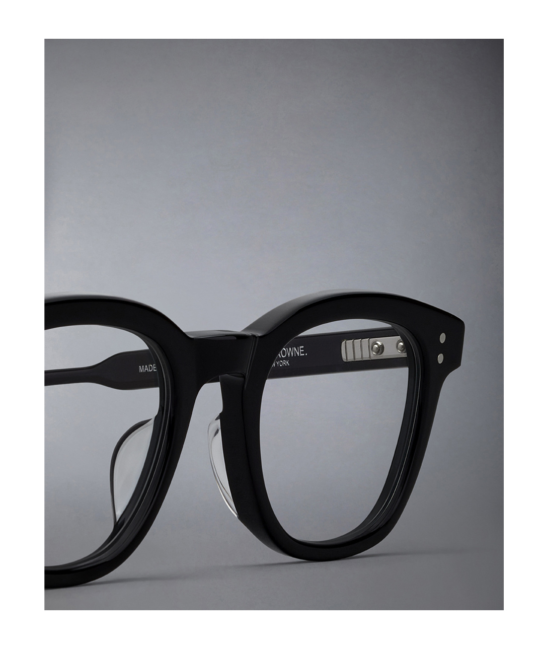 Shop Thom Browne Rectangular-frame Glasses In Black