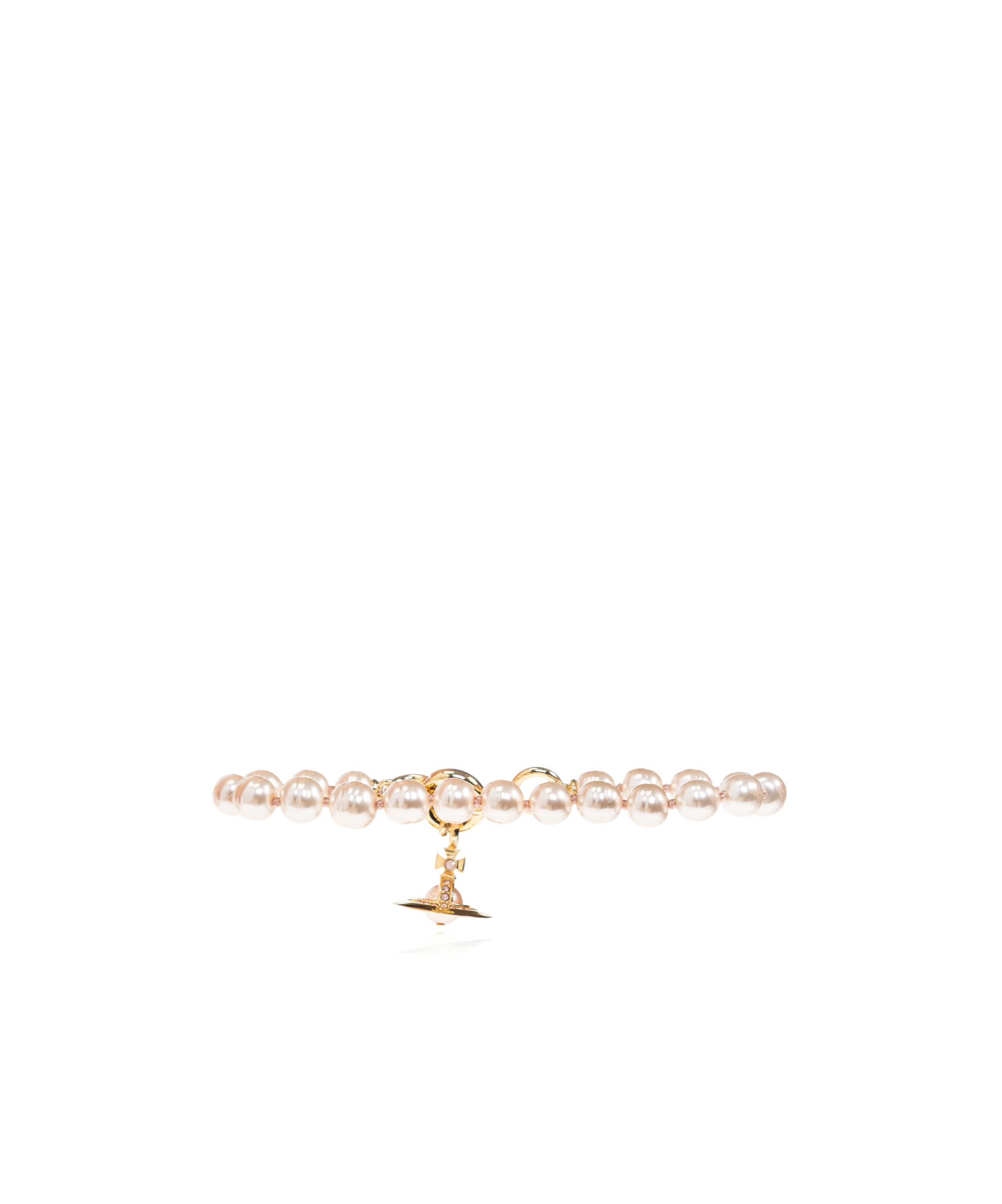 Vivienne Westwood Pearl-orb Bracelet In Yellow