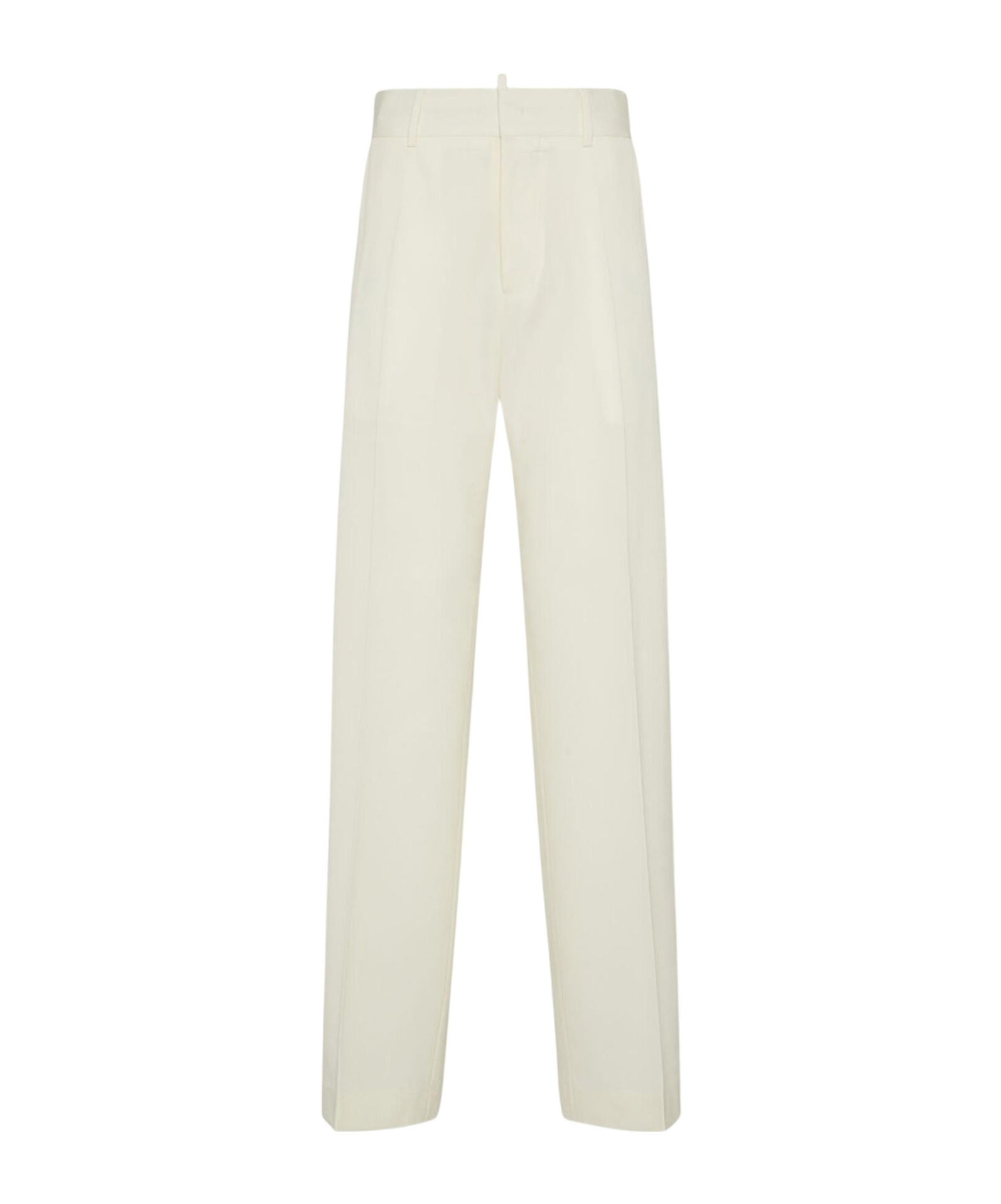 Dsquared2 Man Big Wool Pant In White