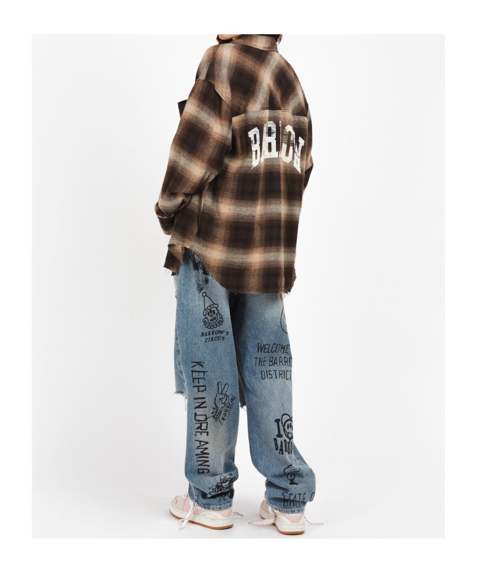 Barrow Belt-loop Jeans In Gray
