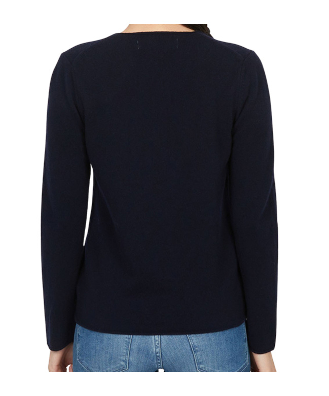 Comme Des Garçons Play Long Sleeve Sweater In Blue