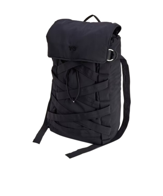 Y-3 Cinch Backp Nylon Backpack In Black