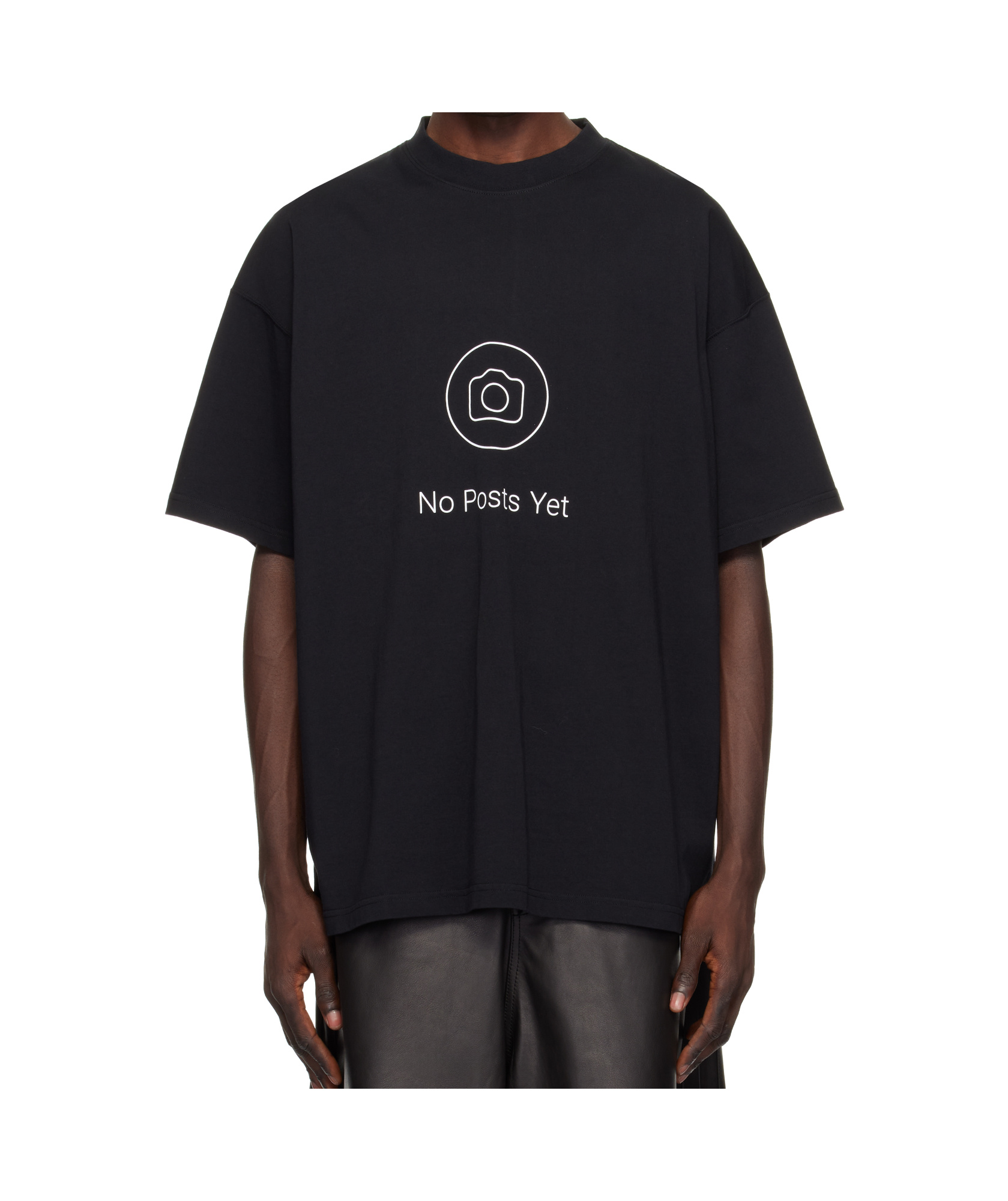 Vetements Black No Posts T-shirt In Black