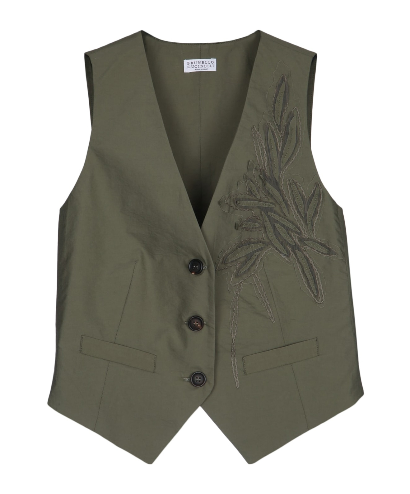BRUNELLO CUCINELLI EMBROIDERED GILET